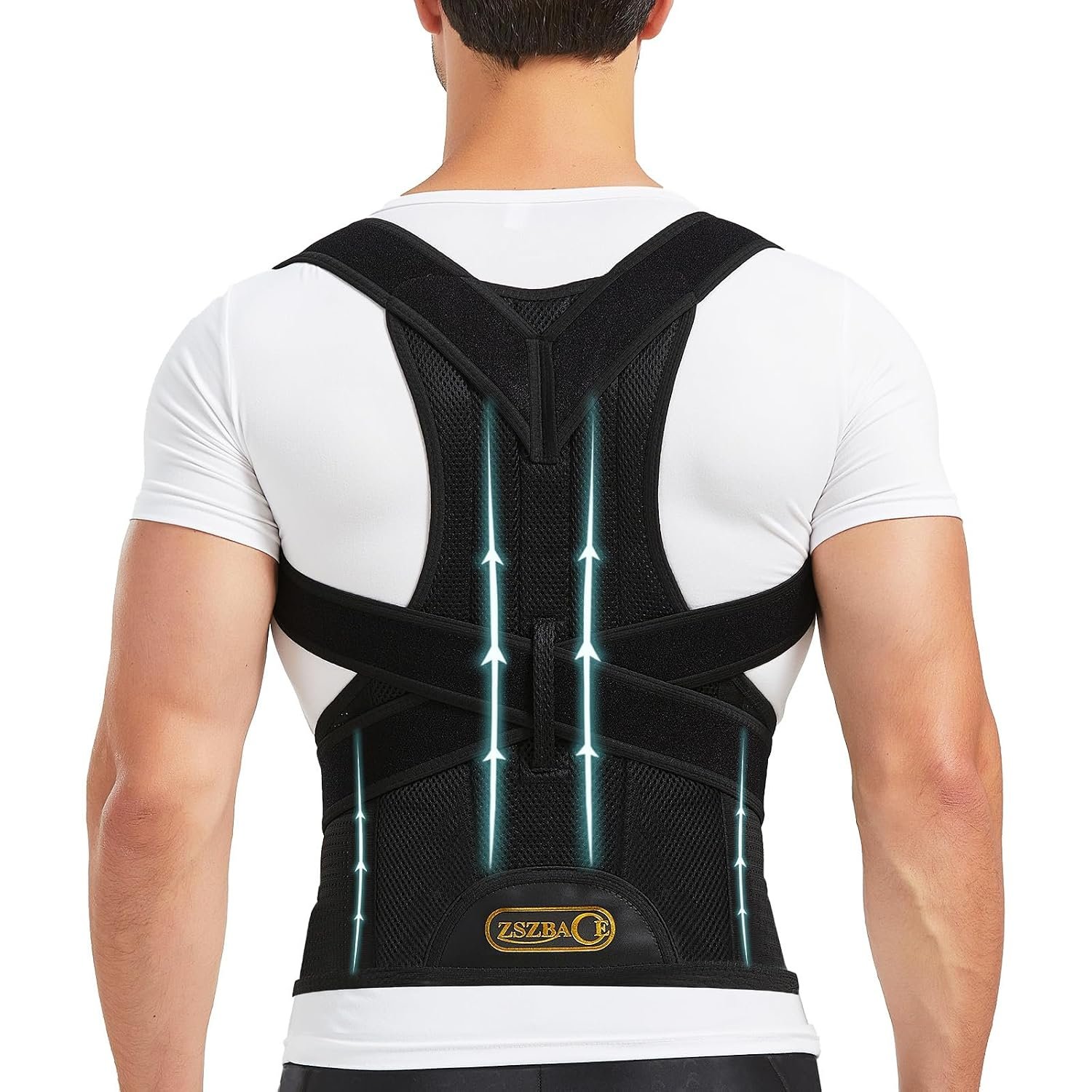 Back Brace and Posture Corrector for Men and Women Adjustable Back Straightener Posture Corrector, Scoliosis and Hunchback Correction, Spine Corrector, Support for Upper Lower Back Pain Relief
