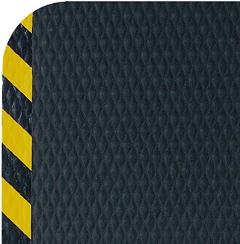 American Floor Mats Hog Heaven Premium 7/8″ Black & Yellow Border 3′ x 8′ Nitrile Backed Anti-Fatigue Comfort Mat
