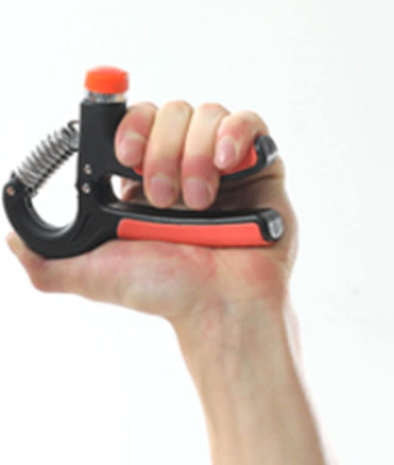 Adjustable Heavy Gripper Effective Hand Wrist Training Strengthener for Men and Women, PP NBR Material, Red and Black