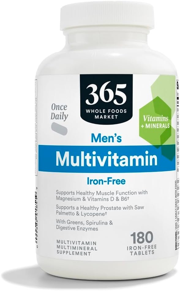 365 by Whole Foods Market, Men’s One Daily Multivitamin Tablets, 180 Count
