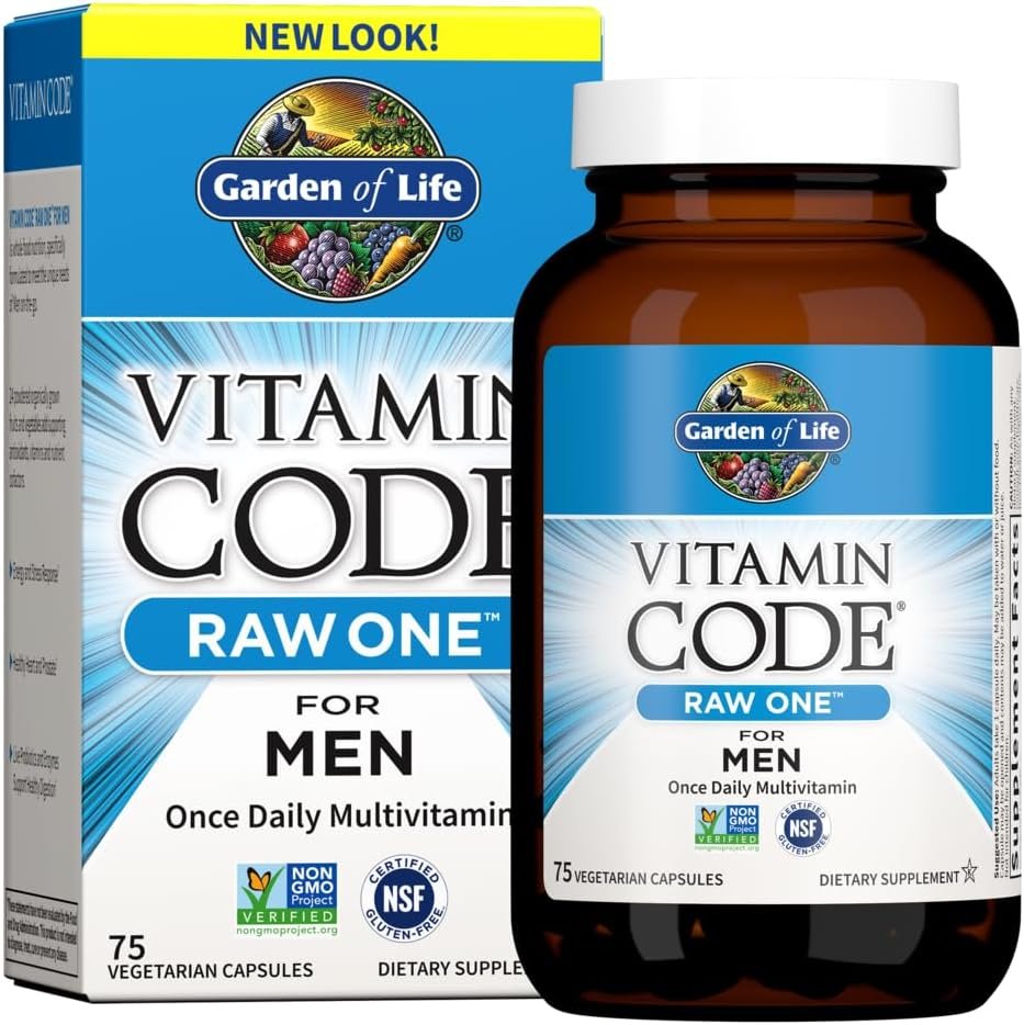 Garden of Life Vitamin Code RAW ONE for Men Once Daily Multivitamin