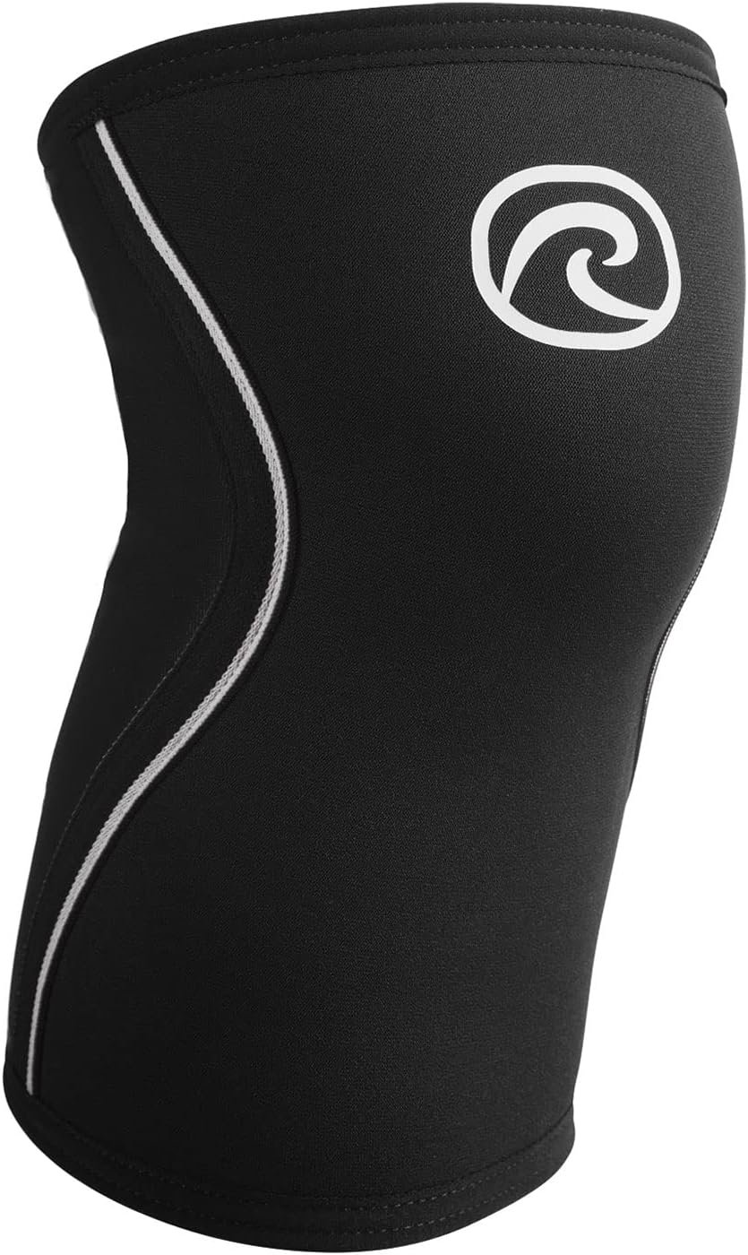 Rehband 5mm Knee Sleeves for Functional Training, Cross-Training & Powerlifting, Weightlifting Knee Support made of Neoprene, Unisex, Colour:Black, Size:Large