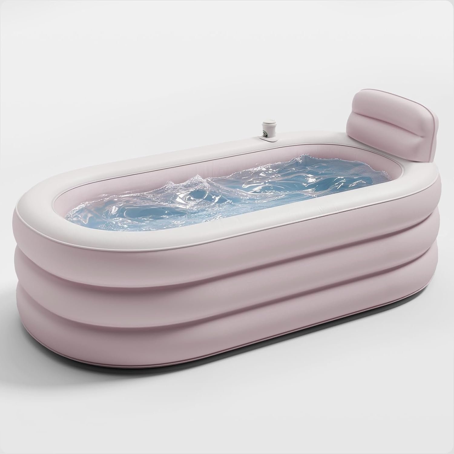 Colorfun Portable Inflatable Bathtub for Adults, Pink