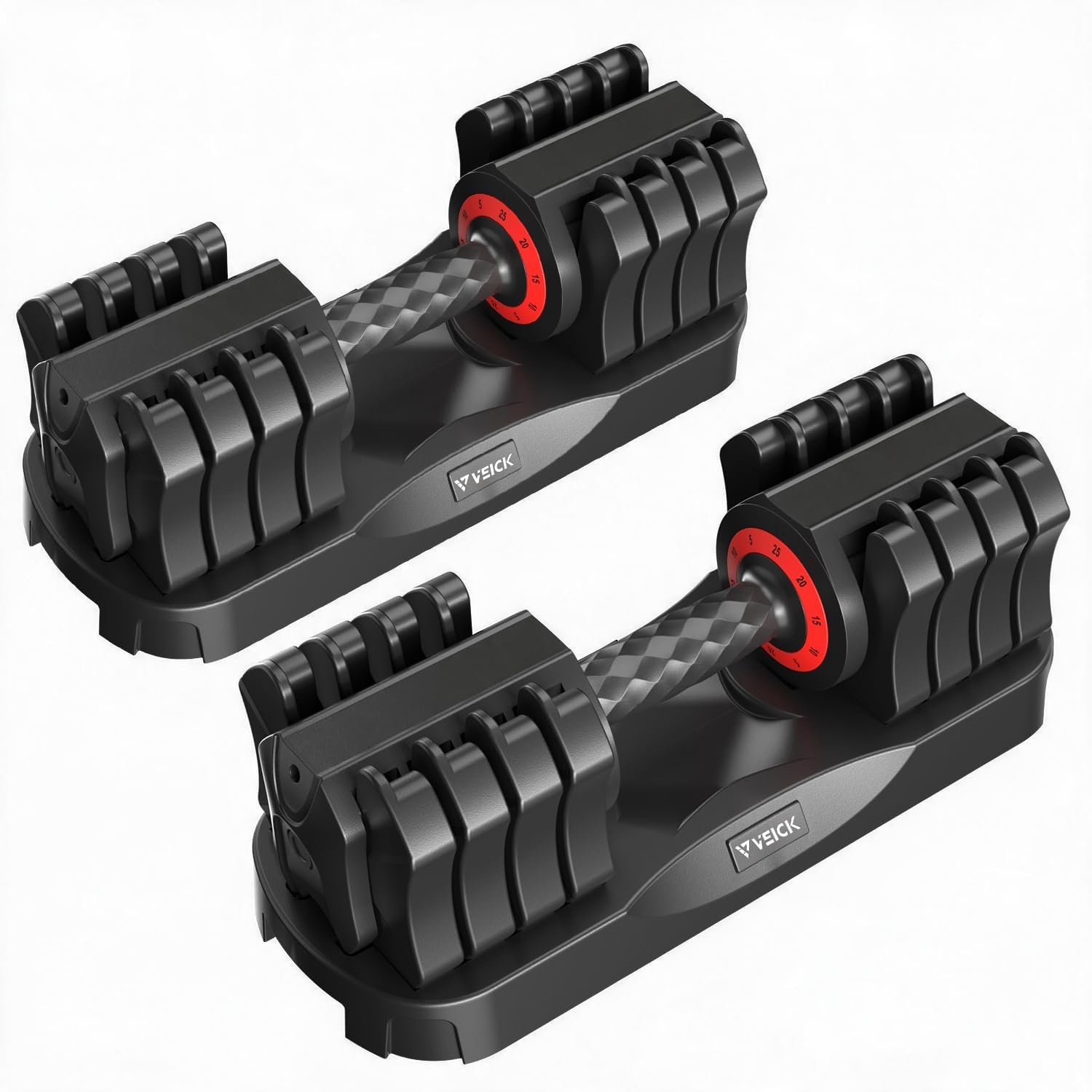 VEICK 25 lb Adjustable Dumbbell Set, Hand Weights for Women at Home Gym