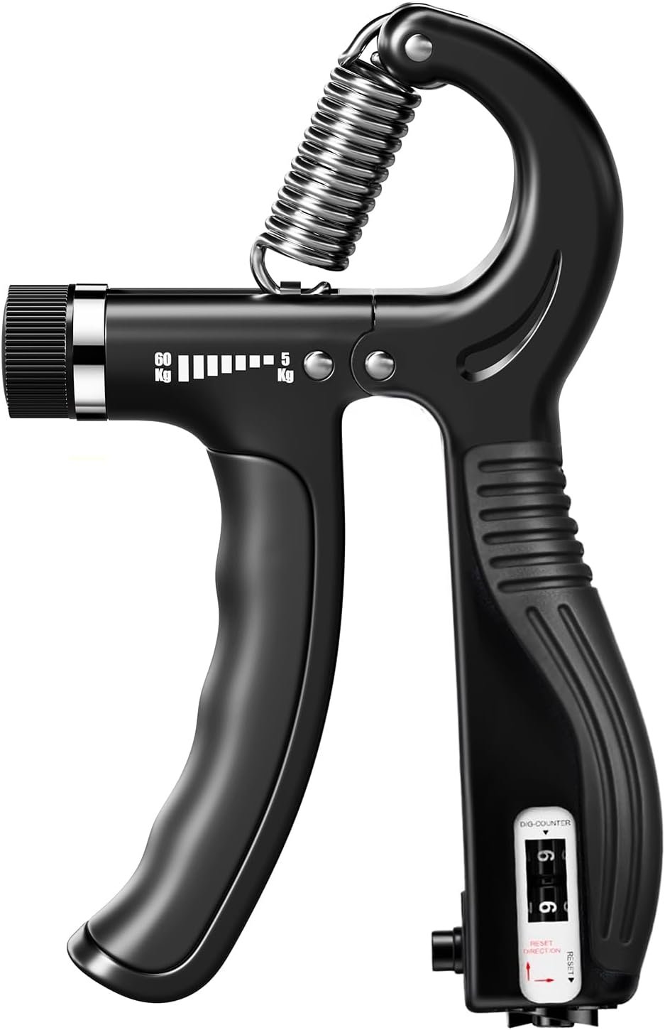 JTHEW Grip Strength Trainer – Adjustable Resistance 11-132lbs/5-60kg Hand Gripper & Forearm Strengthener Device with Smart Counter for Sports & Rehab