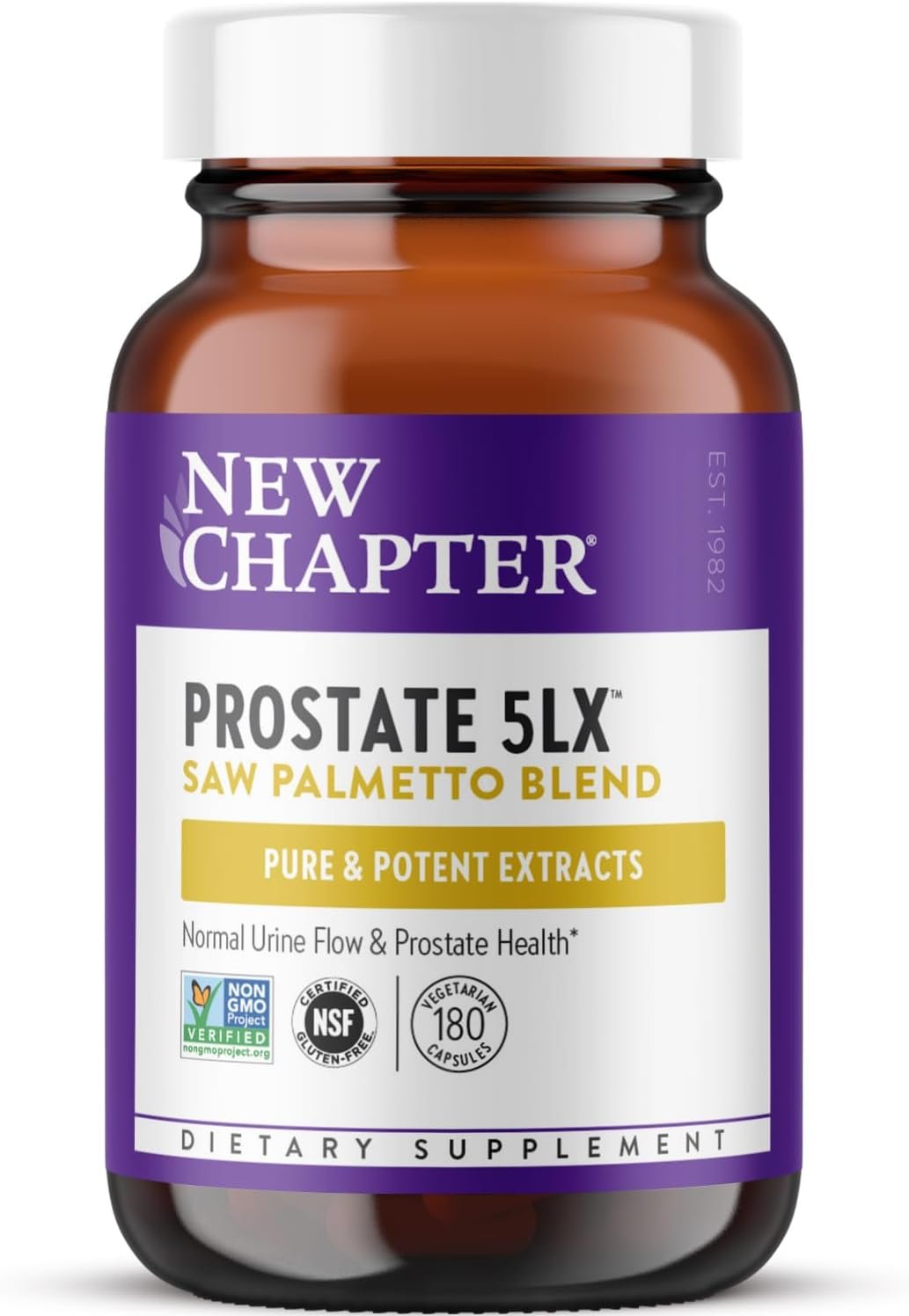 New Chapter Prostate 5LX, Saw Palmetto Blend, 180 Count