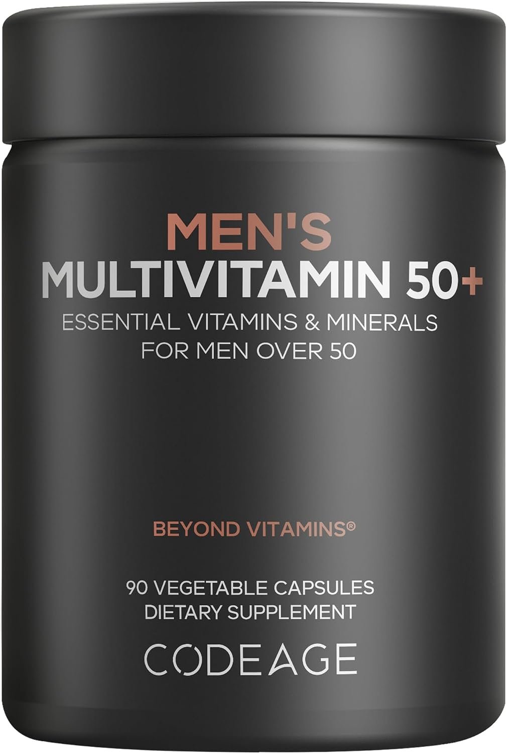 Codeage Men’s Multivitamin 50+, CoQ10, Saw Palmetto, Probiotics, 90 Cap