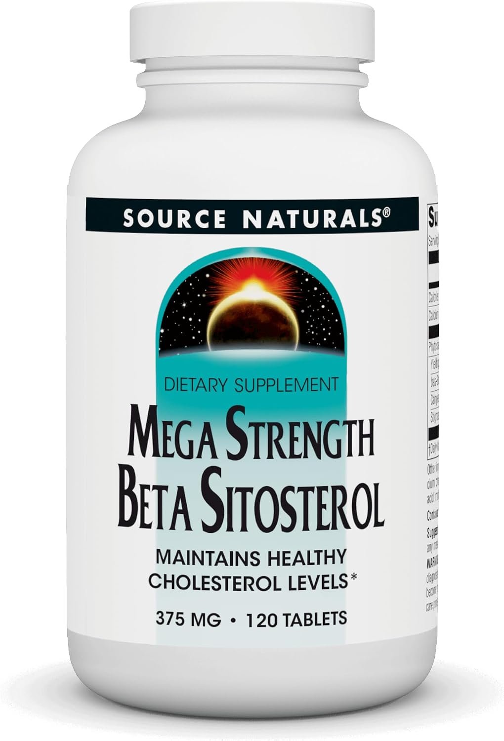 Source Naturals Mega Strength Beta Sitosterol 375mg – 120 Tablets