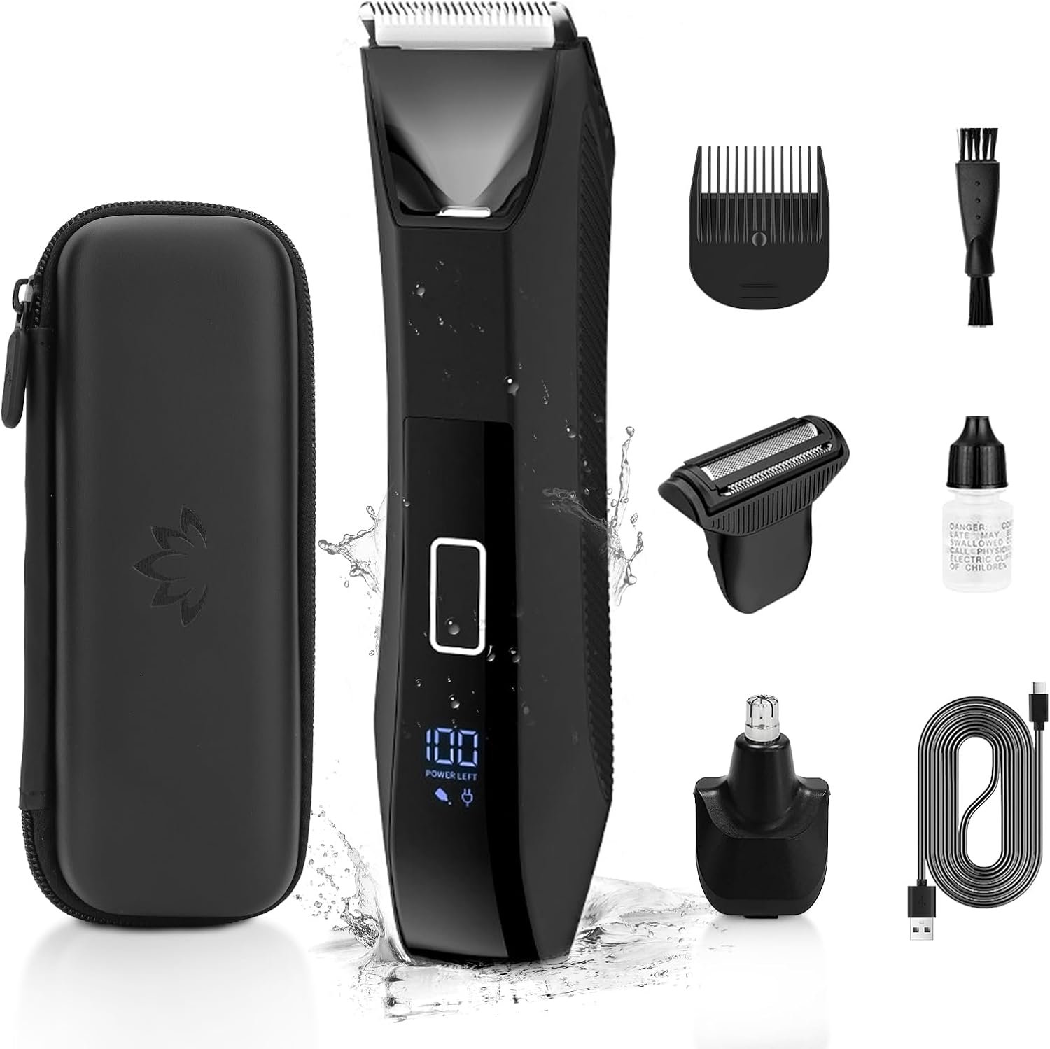 Manscape Men Body Trimmer IPX7 Waterproof Ball Pubic Hair Groomer