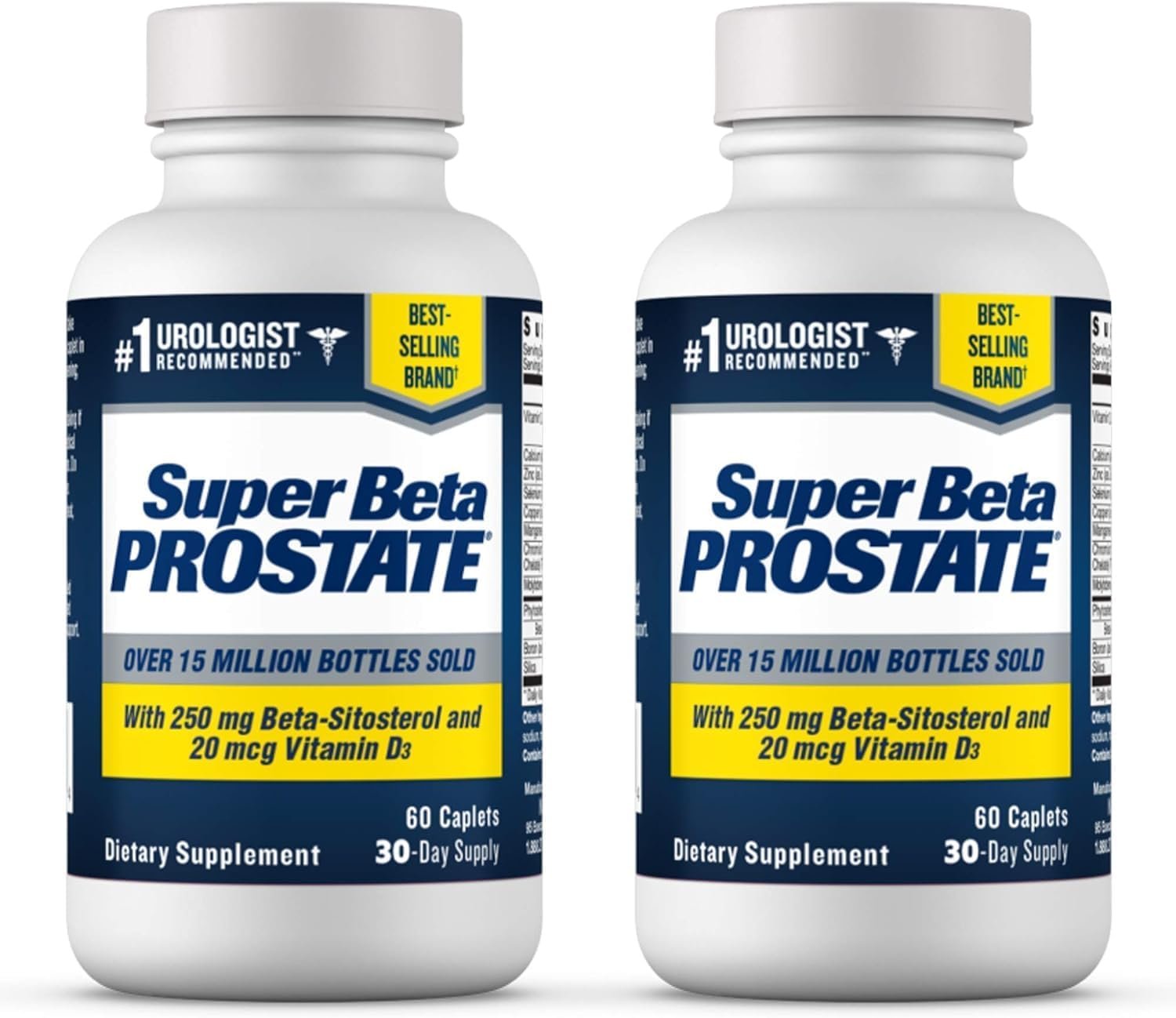 SUPER BETA PROSTATE – Prostate Health Supplements for Men, 60ct (Pack of 2)