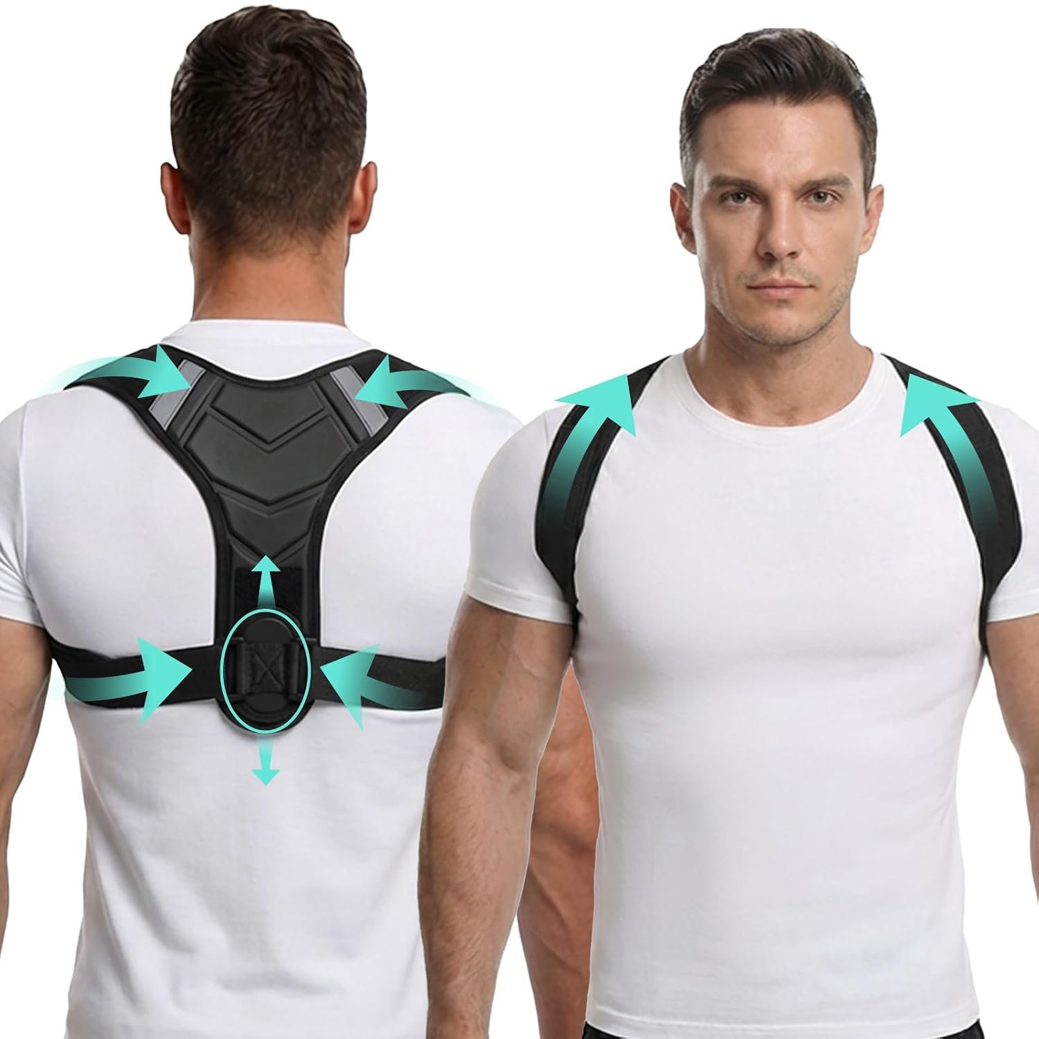 Gymgoer’s Posture Corrector for Men, Adjustable Fitness Upper Back Brace