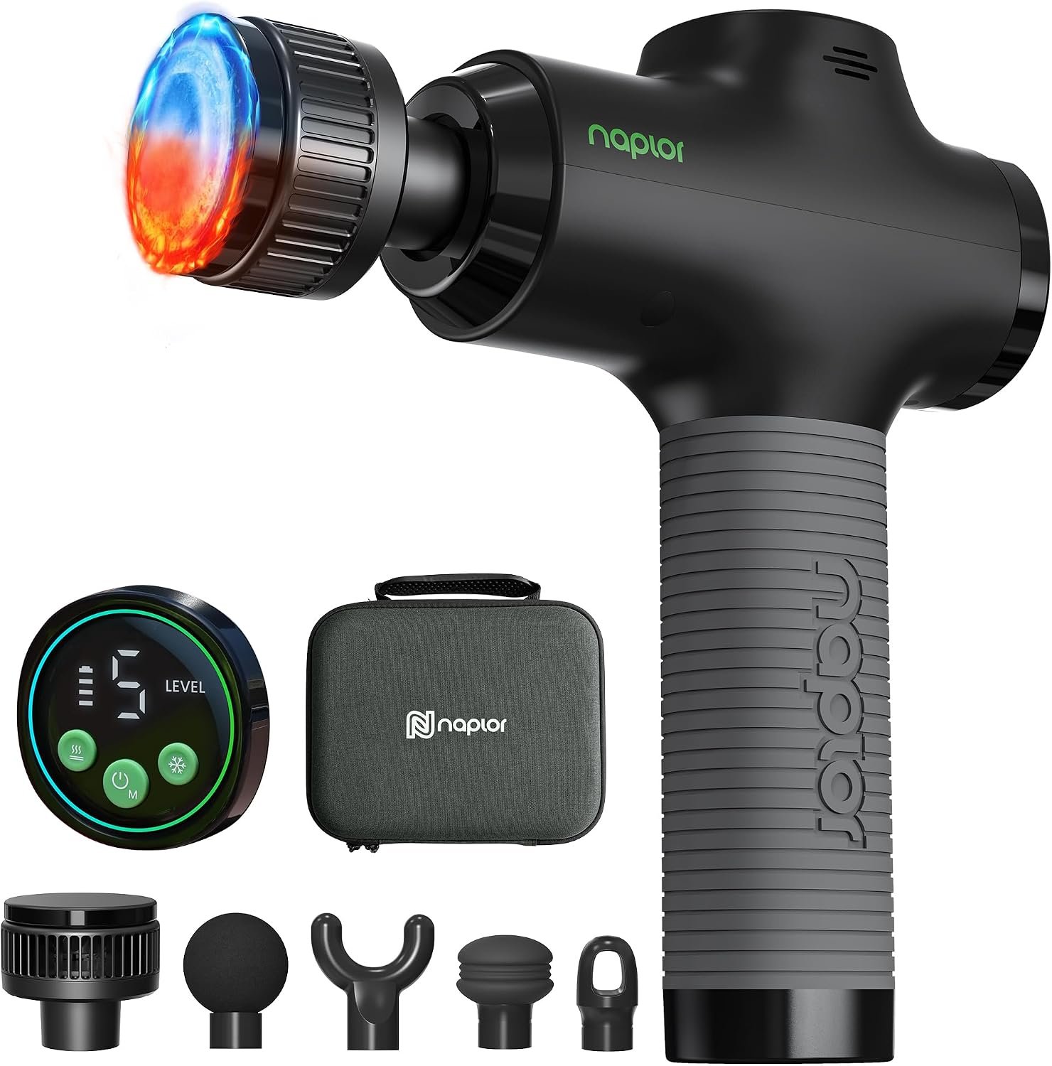 Massage Gun with Heat and Cold, Deep Tissue Percussion Massager Gun