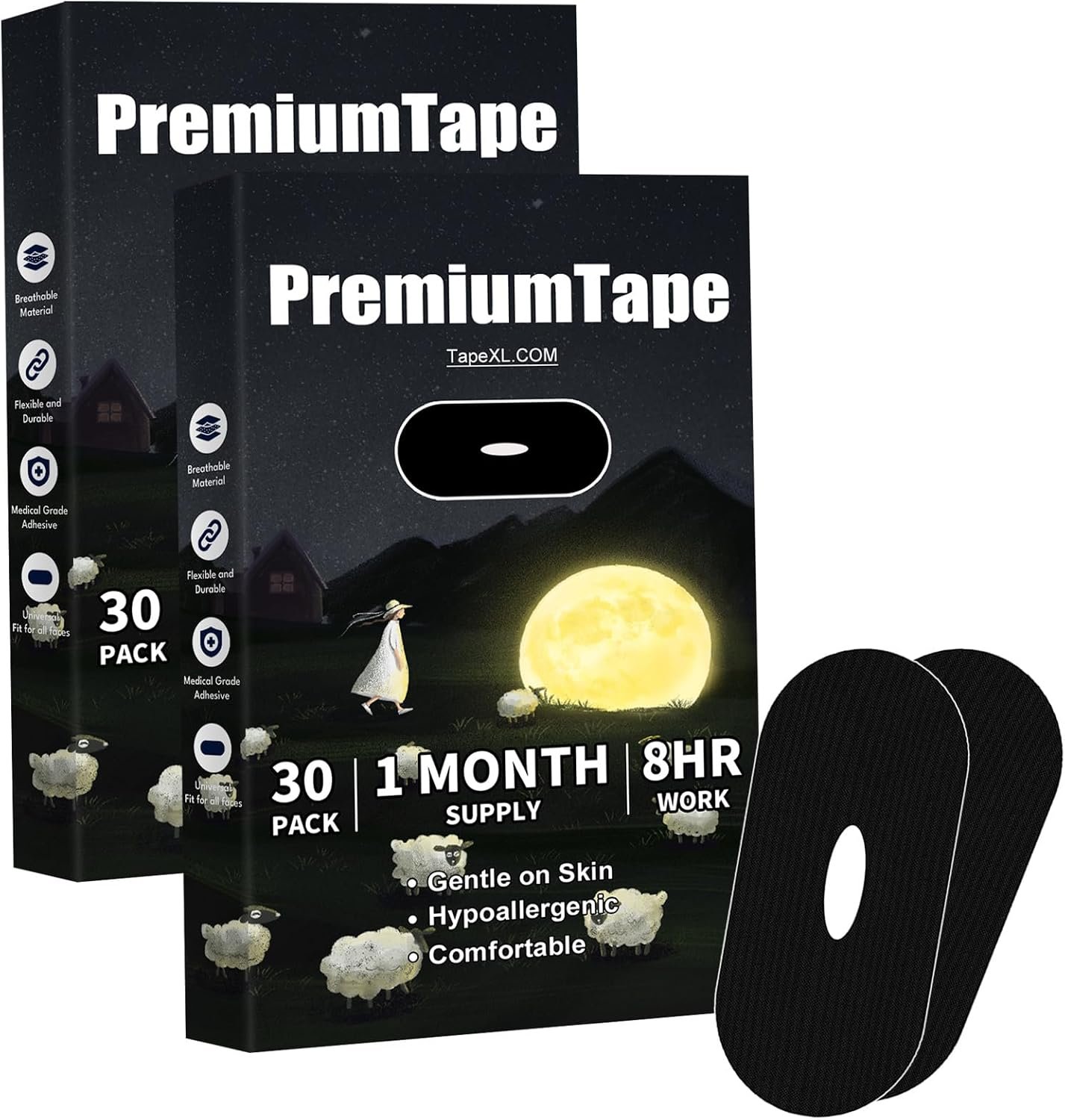 Mouth Tape for Sleeping, 60 Pcs for Men & Women, Easy to Apply G1