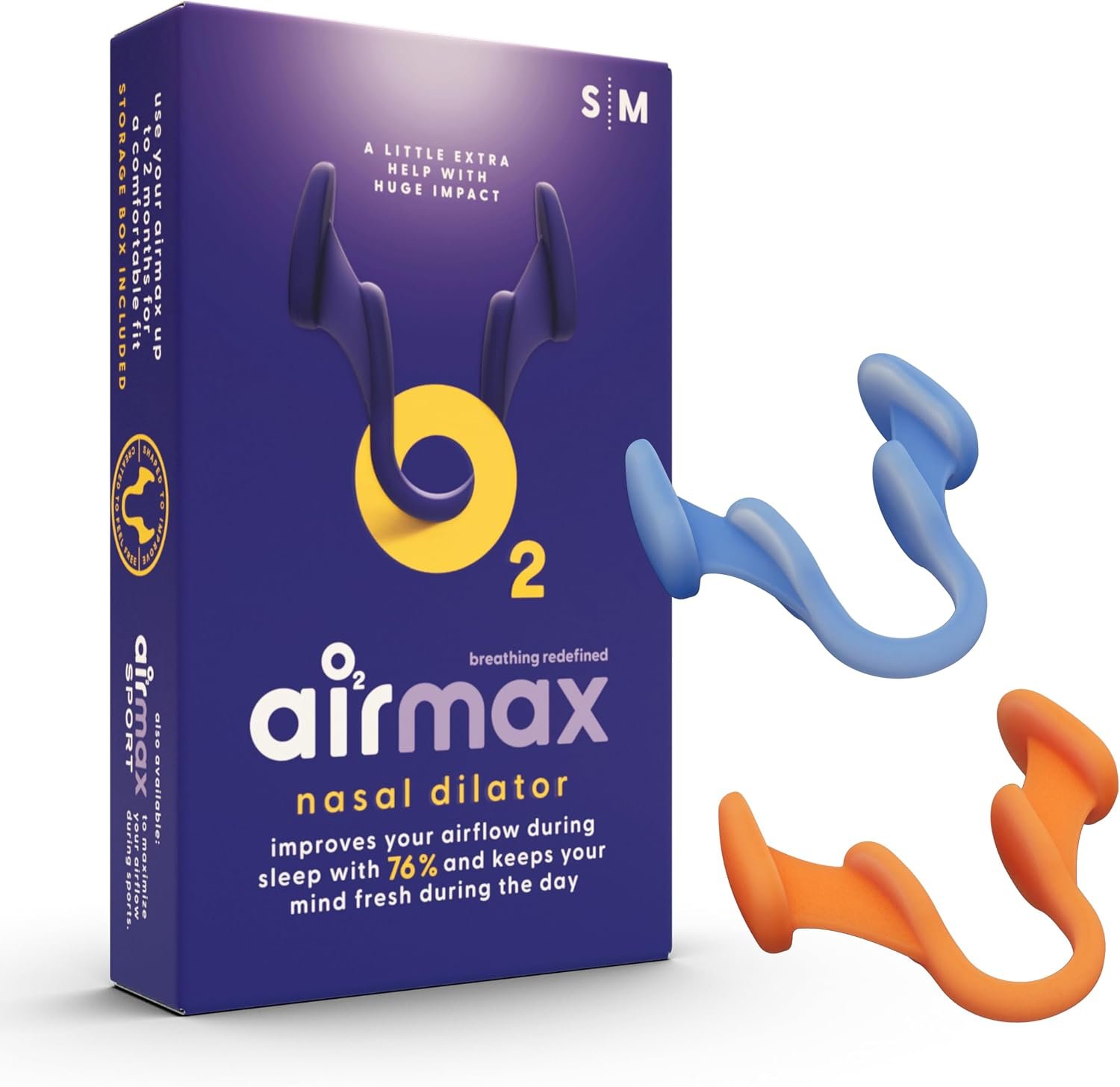 Air Max Nasal Dilators Trial Pack Small & Medium, 76% More Airflow