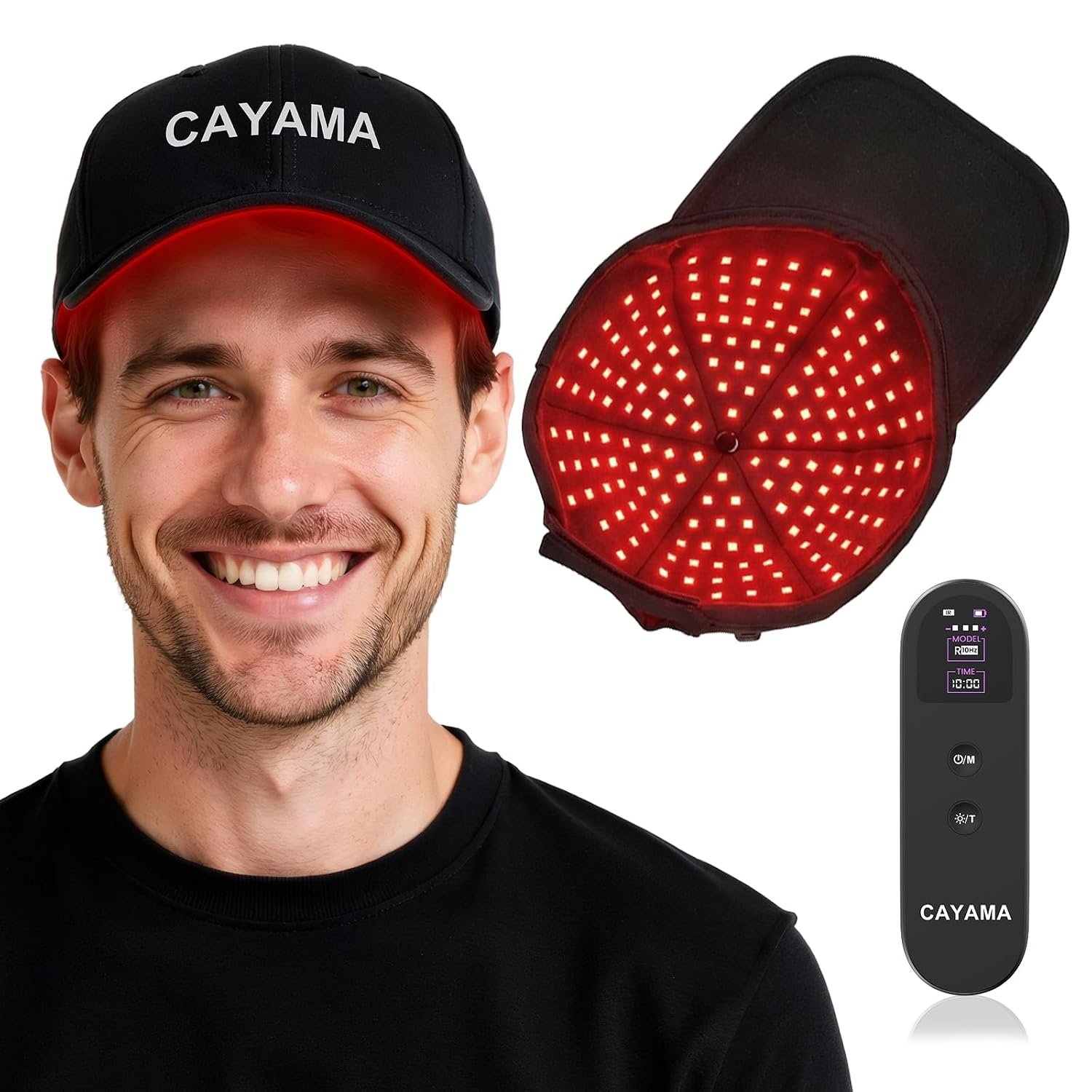 CAYAMA Red Light Therapy for Hair Growth Cap, 528 Emitters, FDA-Cleared