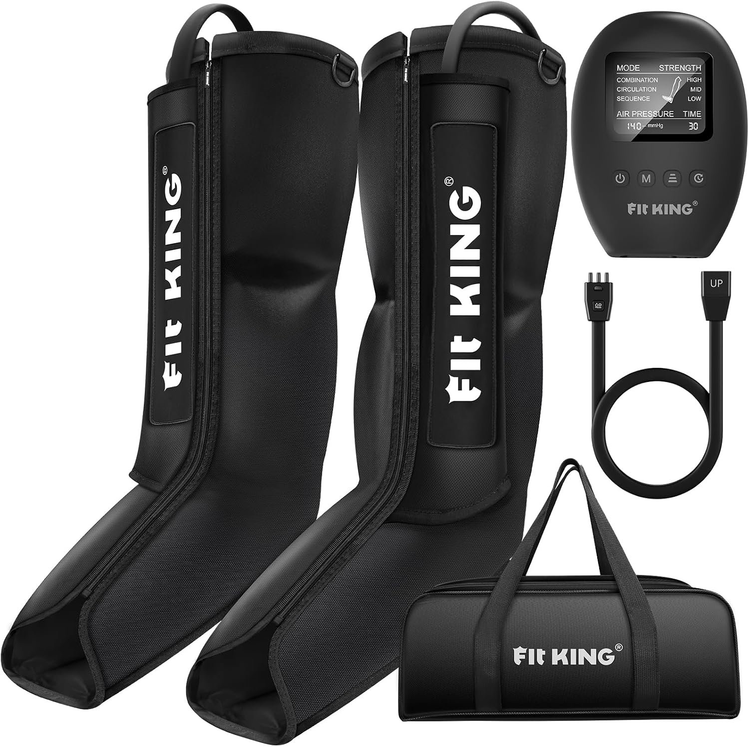 FIT KING Air Compression Leg Massager for Recovery, Foot and Calf Massager