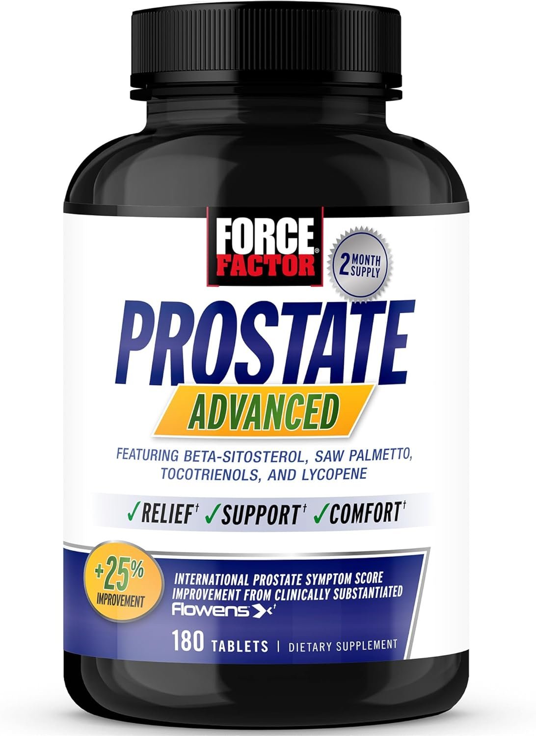 Force Factor Prostate Advanced, Prostate Health Supplement for Men