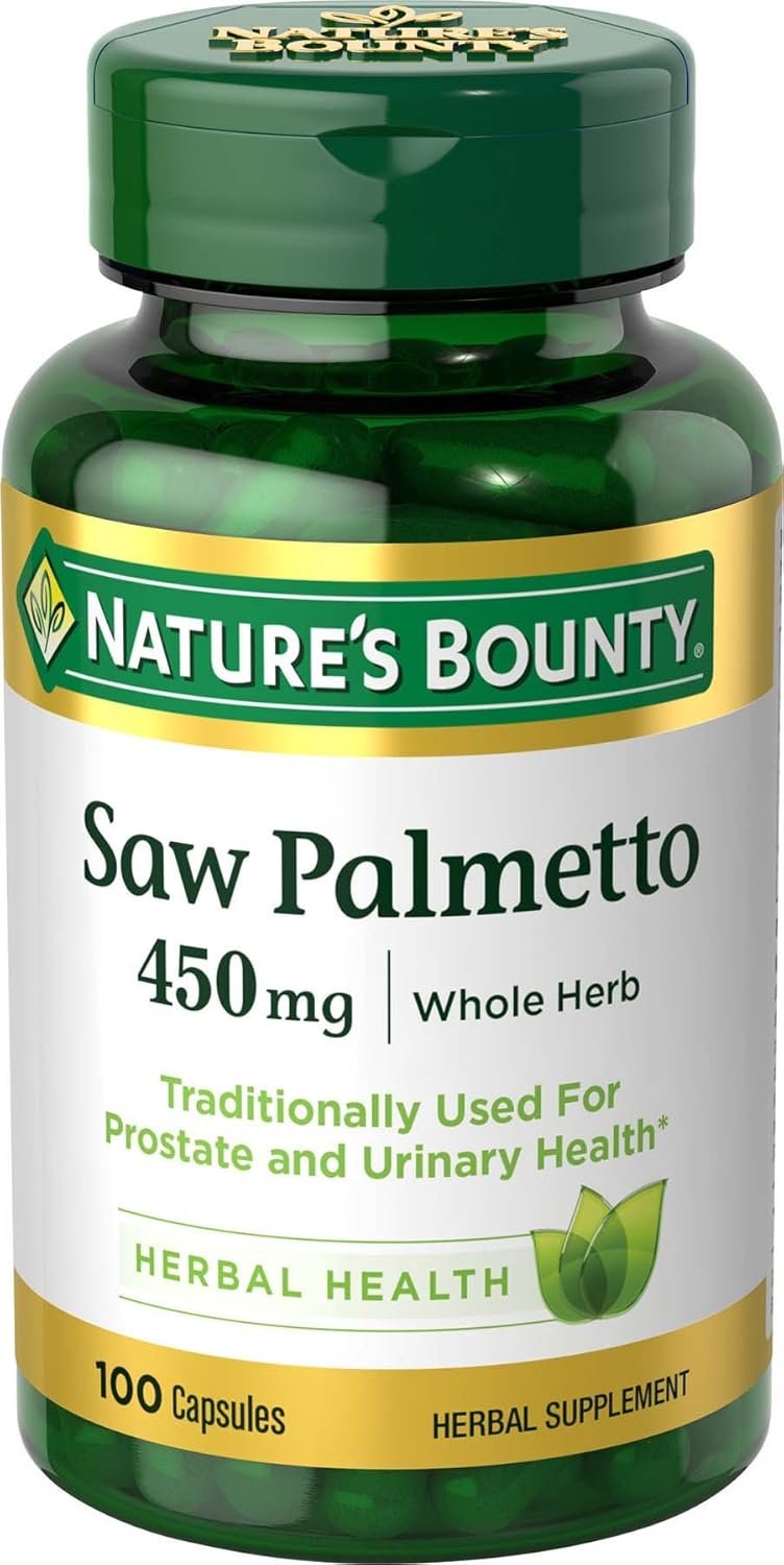 Nature’s Bounty Saw Palmetto 450 mg, 100 Capsules