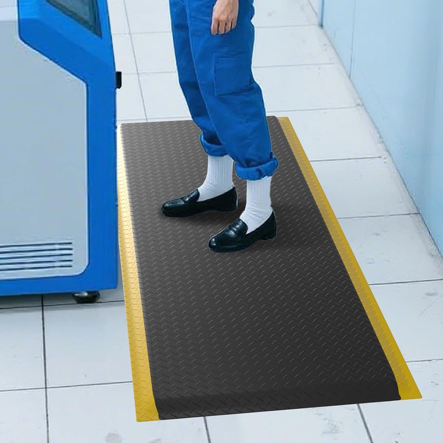 Anti Fatigue Mats Industrial, 84 x 35 Ergonomic Anti-Fatigue Standing Mat