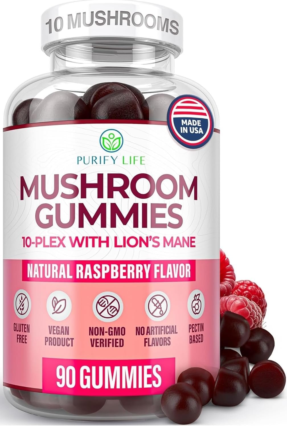 World’s First Mushroom Gummies with Lions Mane, Supports Focus & Clarity