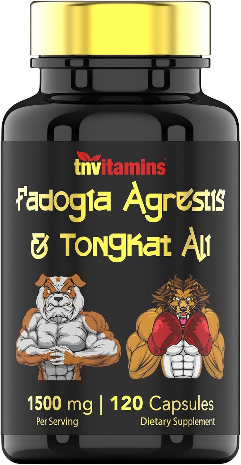 Fadogia Agrestis & Tongkat Ali Supplement: 1500mg – 120 Capsules | 750mg Each of Tongkat Ali (Longjack) & Fadogia | Ultra-Potent Formula For Men For Sports Nutrition, Athletic Performance, & Muscles