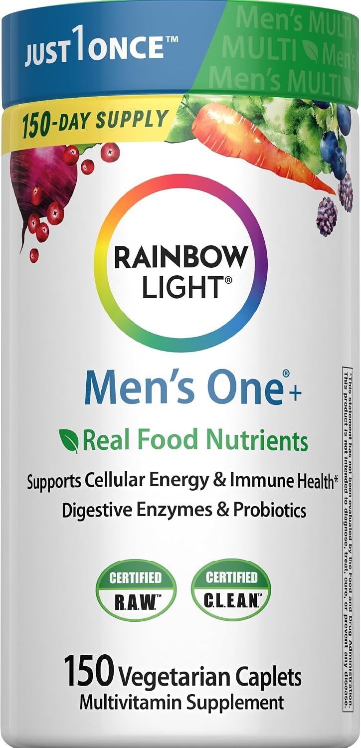 Rainbow Light Mens Multivitamin One + | 150 Caplets