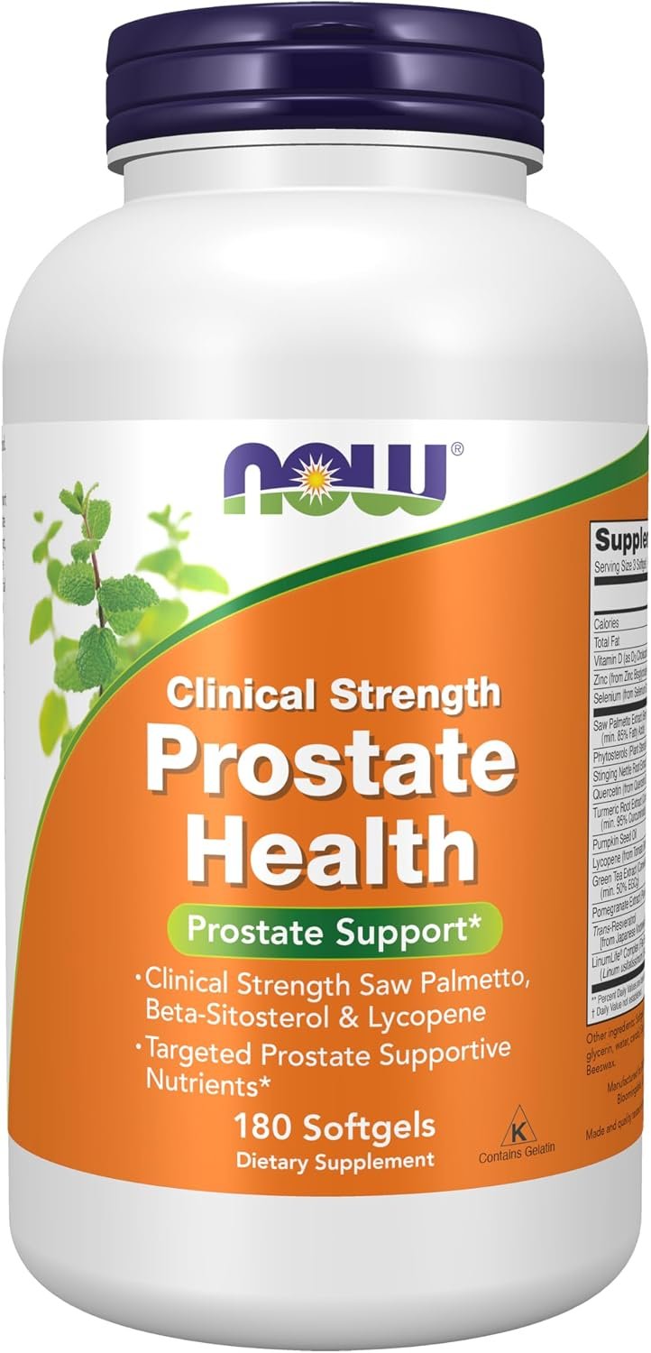 NOW, Prostate Health, Clinical Strength Saw Palmetto, 180 Softgels