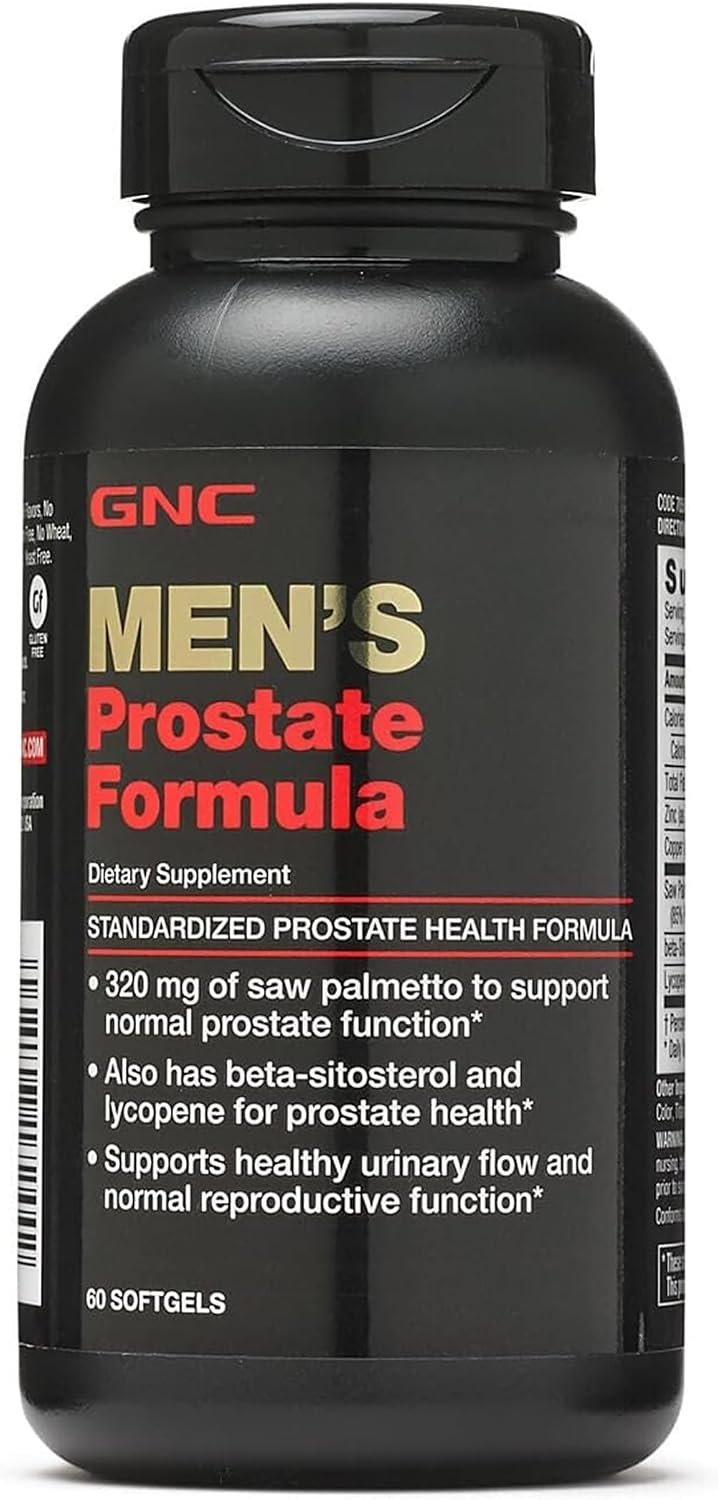 GNC Men’s Prostate Formula, Supports Reproductive Function, 60 Softgels