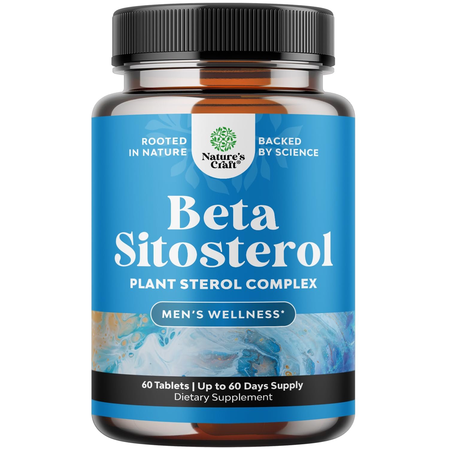 Plant Sterols & Stanols Beta Sitosterol for Men Prostate Supplements – 60ct