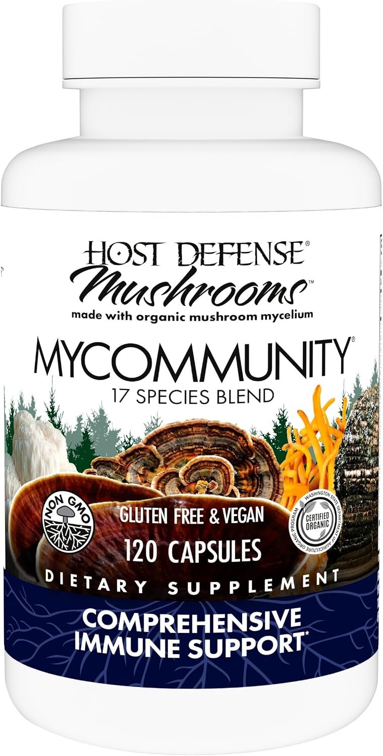 Host Defense MyCommunity Capsules, Immune Support, 120 Capsules