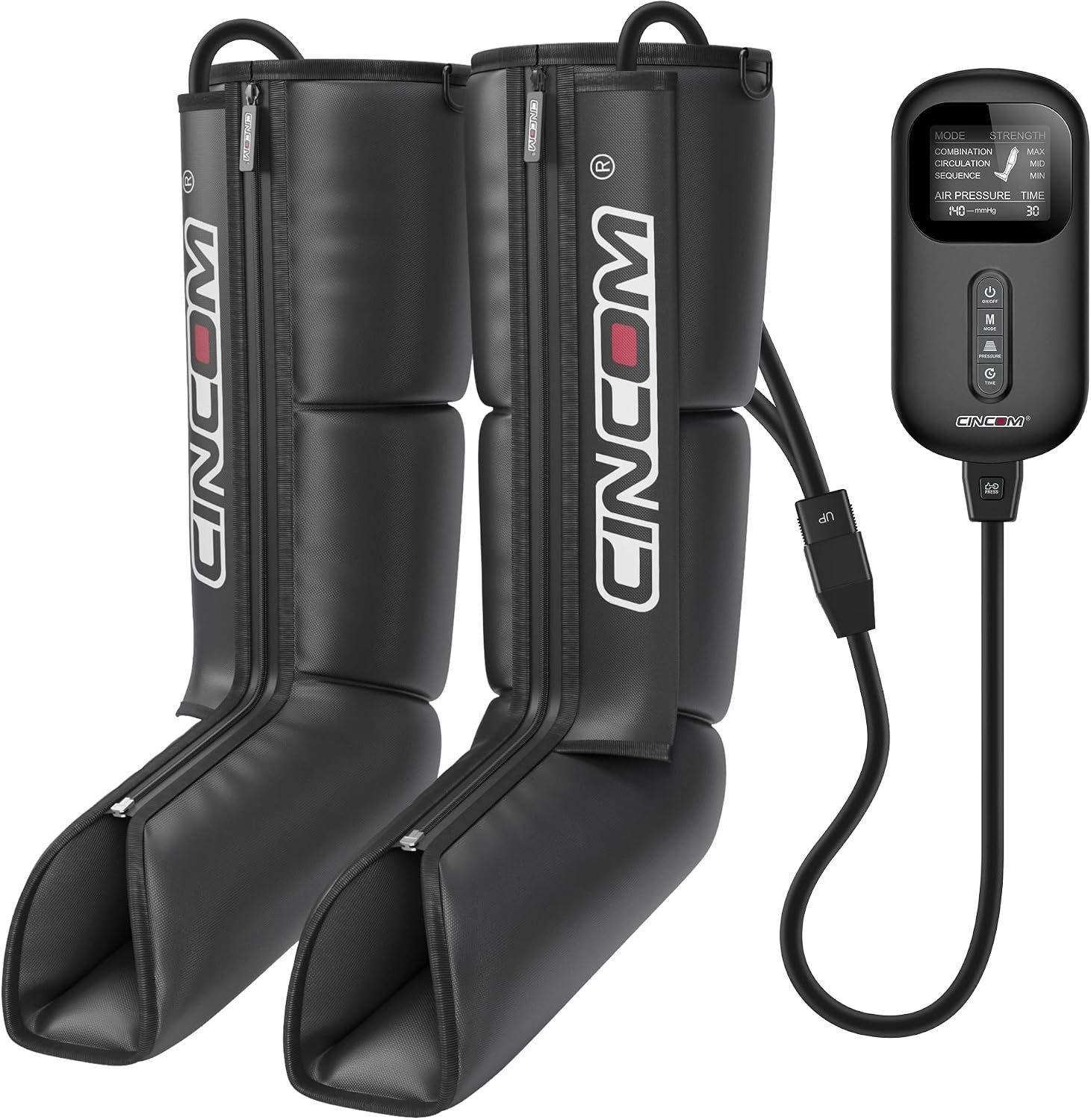 CINCOM Air Compression Boots for Circulation, Leg and Foot Massager Boots