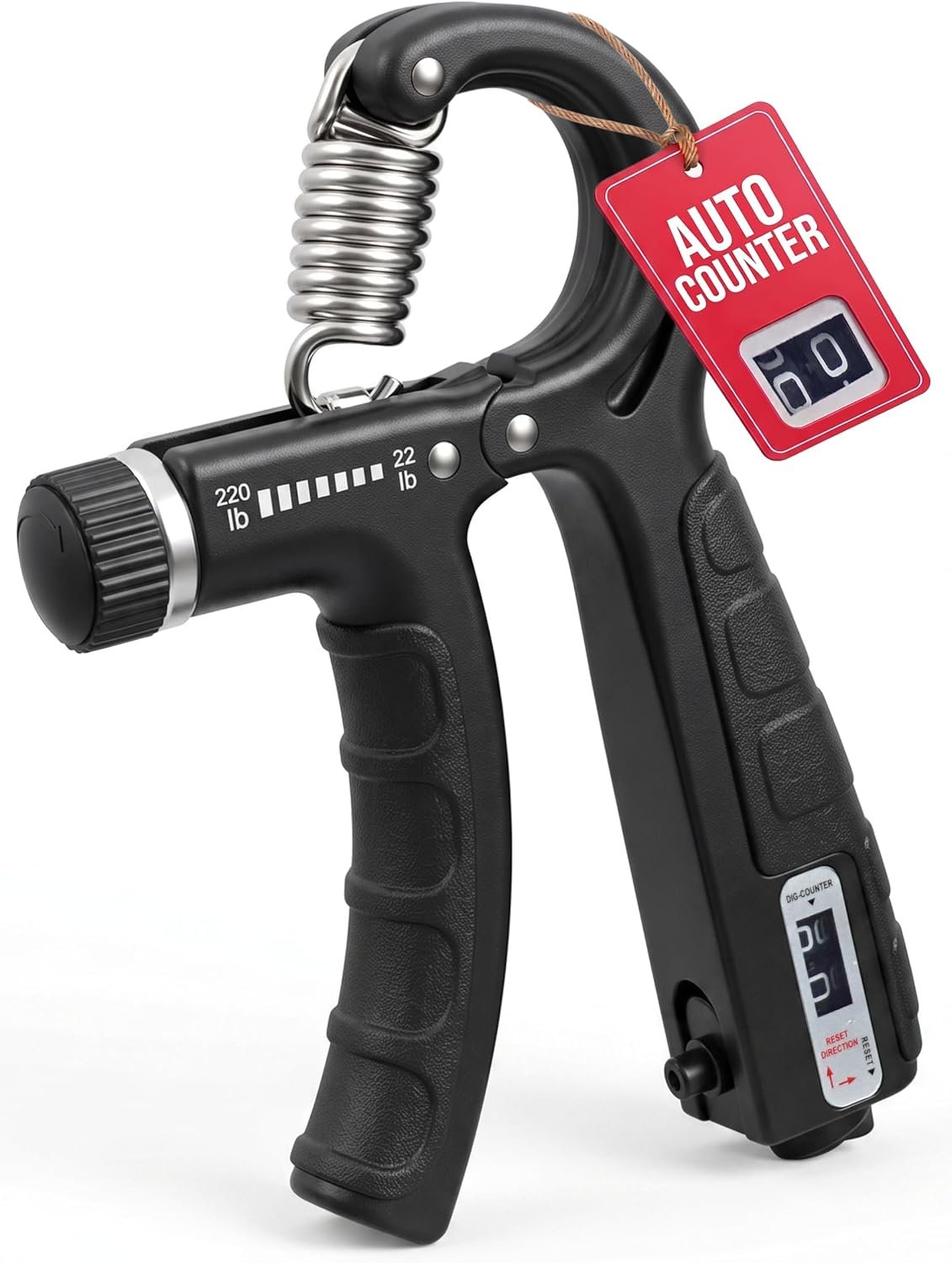 Grip Strength Trainer, Forearm Strengthener Adjustable Resistance, 22-220lb