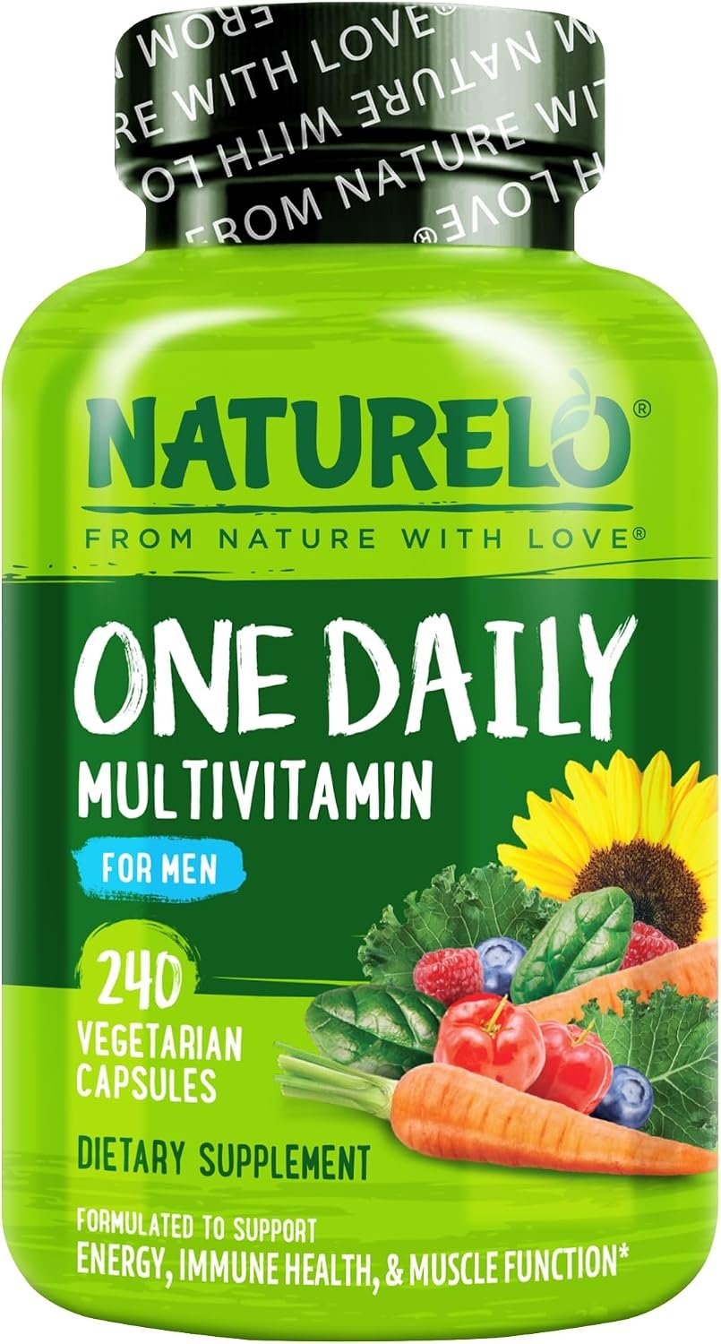 NATURELO Multivitamin for Men – One Daily, 240 Vegetarian Capsules