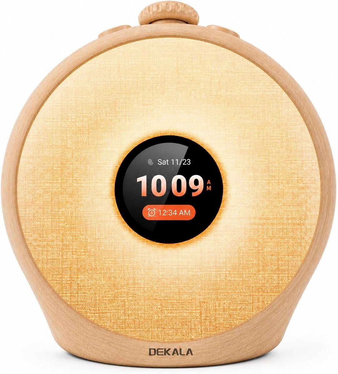 Dekala Sunrise Alarm Clock for Heavy Sleepers with Pulse Wake, Sunset Sound Machine with Breathing Ambient Light, Loud Alarm for Bedrooms, Wake Up Light, Digital Color Display & 7 Themes, No App