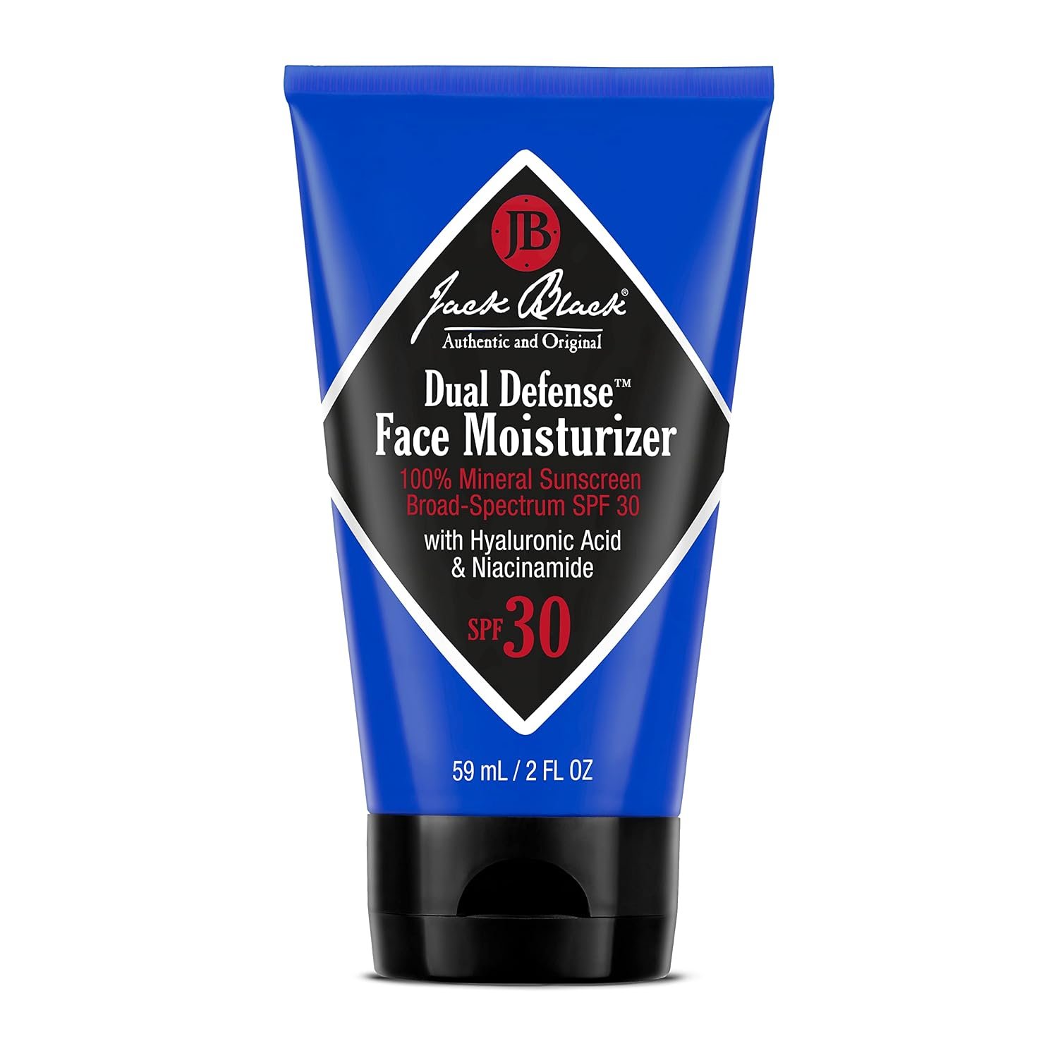 Jack Black Dual Defense Mens Face Moisturizer with SPF 30, 2 Fl Oz