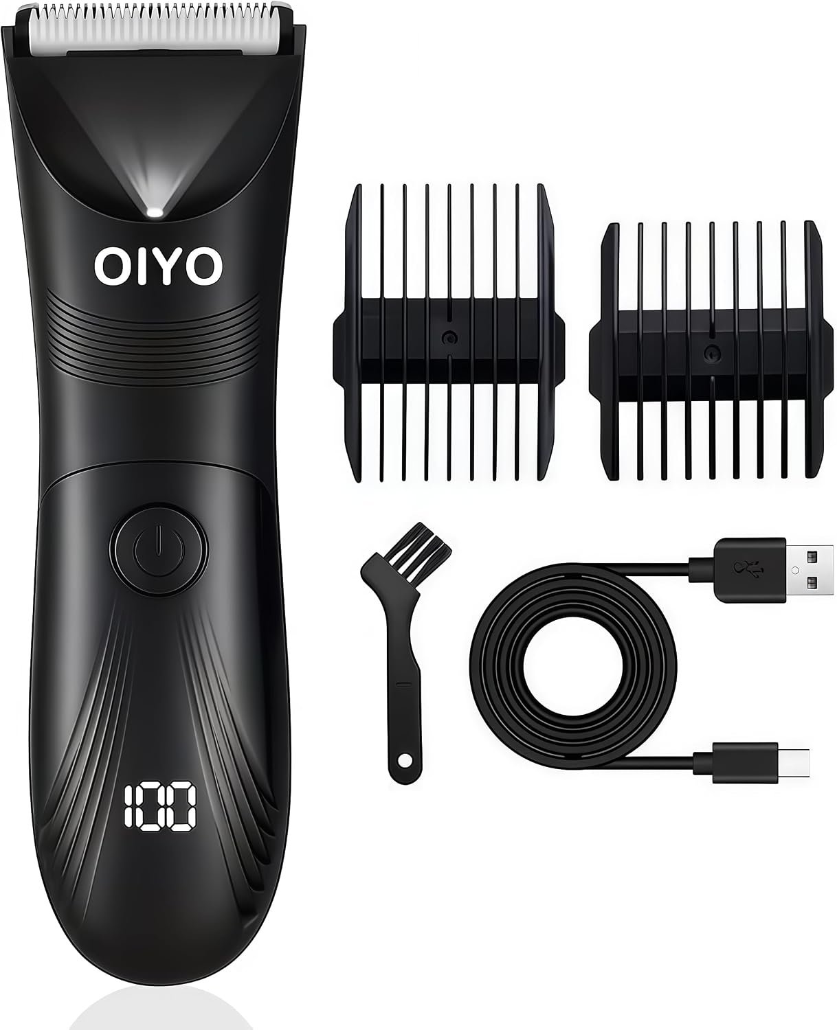 Manscape Trimmer for Men – Nick-Free Body Hair Groomer, LED Light