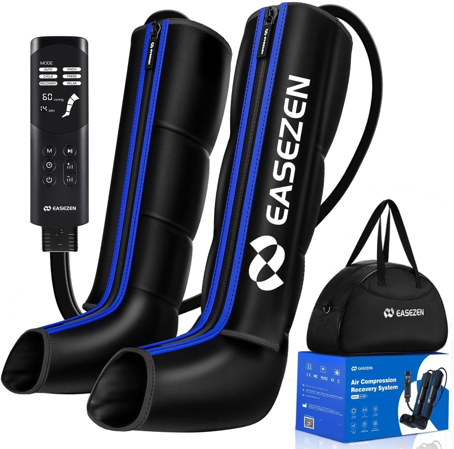EaseZen Leg Compression Massager for Circulation & Muscle Pain Relief