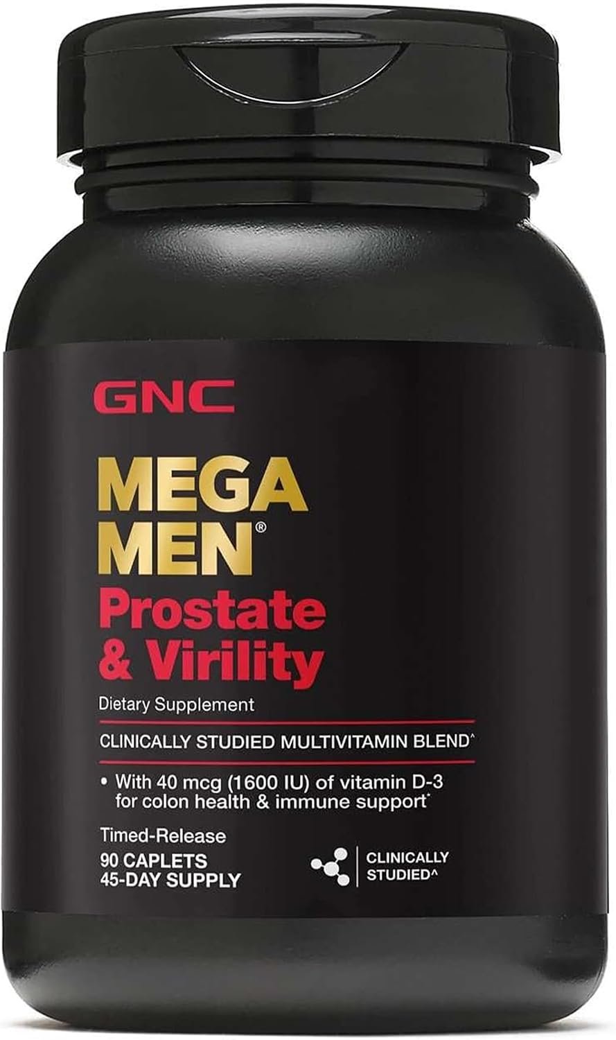 GNC Mega Men Prostate & Virility Multivitamin for Men, 90 Count