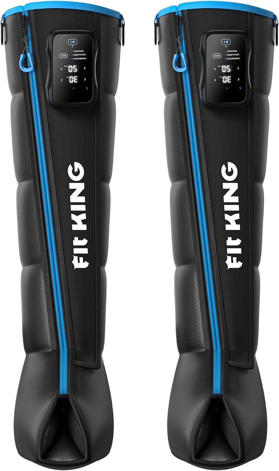 FIT KING Cordless Air Compression Boots Recovery System Leg Massager Medium