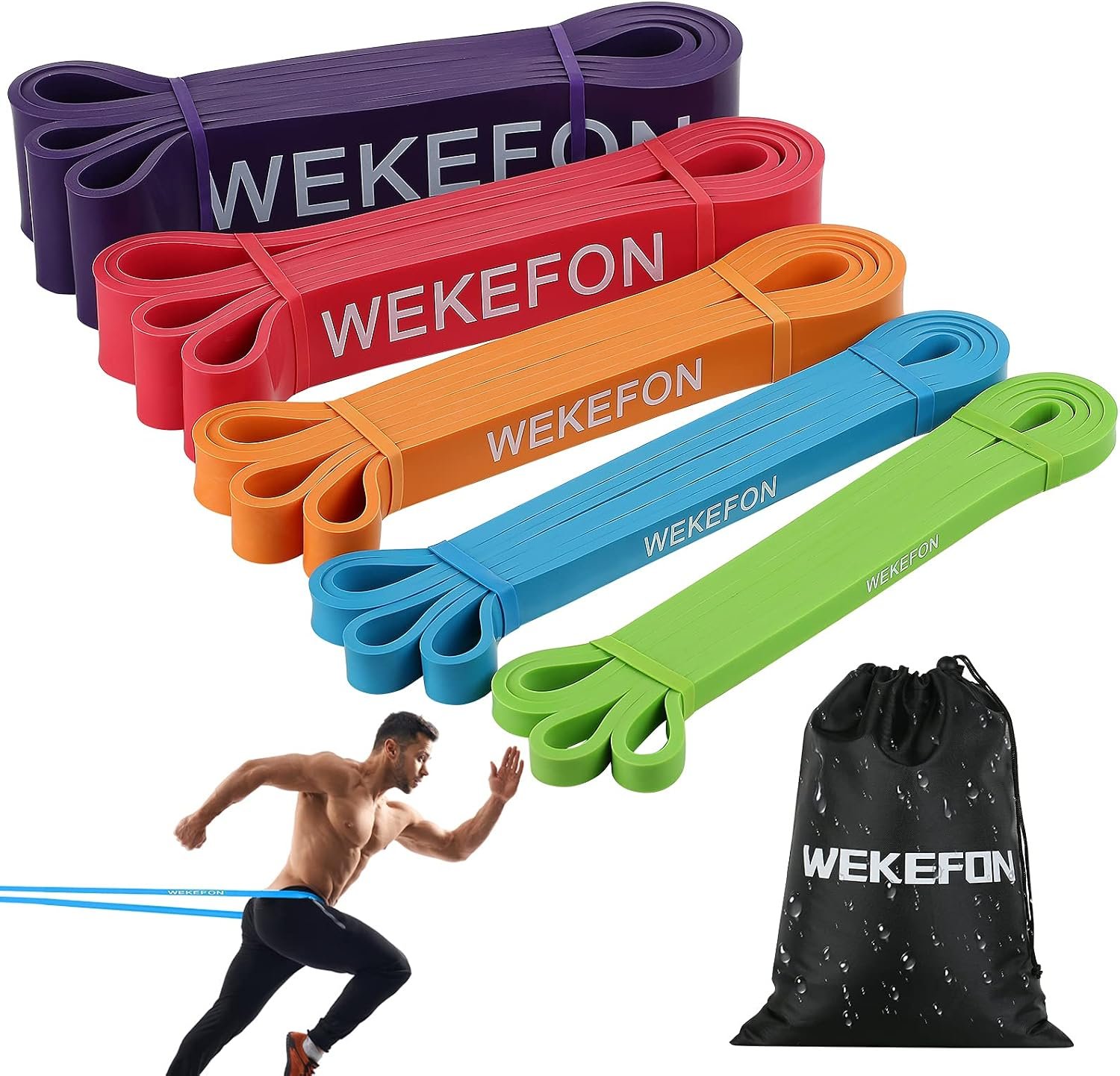 Resistance Bands Set, Pull Up Assist Bands – Stretch Resistance Band – Mobility Band Powerlifting Exercise Bands for Resistance Training, Physical Therapy, Home Workouts