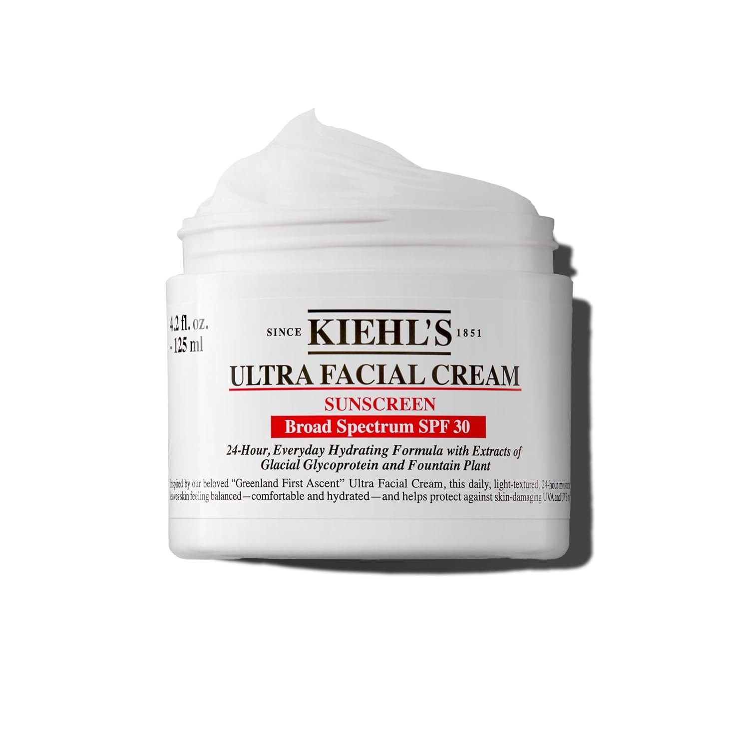 Kiehl’s – Ultra Facial Cream Daily Moisturizer with SPF 30 Face Cream for 24-Hour Hydration & UV Sunscreen Protection – With Squalane – Suitable for All Skin Types