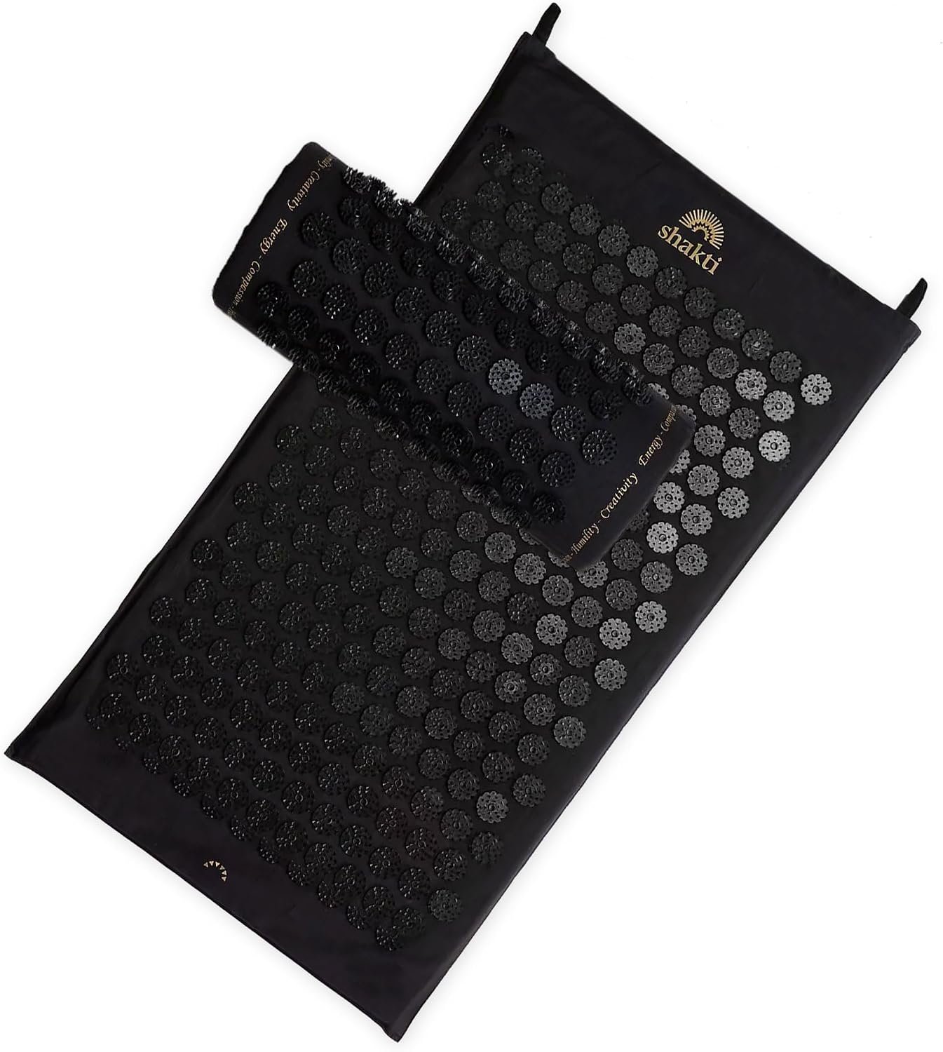 Shaktimat Acupressure Mat & Pillow Set, Classic Level 1 Black