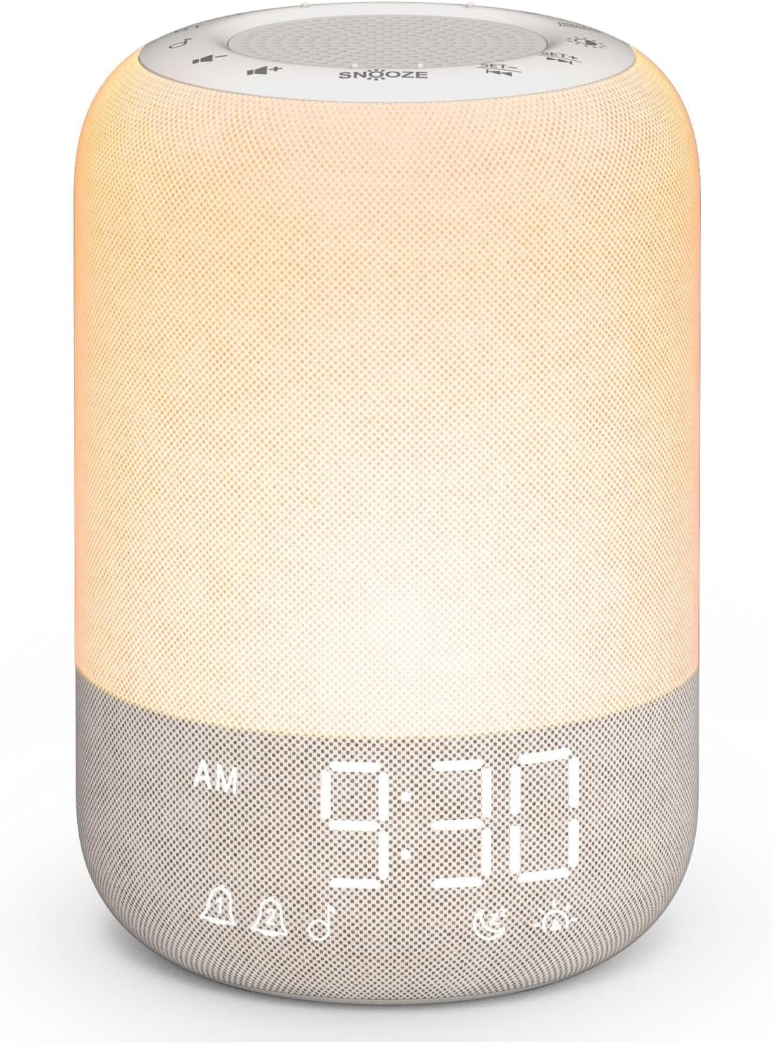 JBER Sunrise Alarm Clock, Wake Up Light with 2 Alarms, White Noise Machine