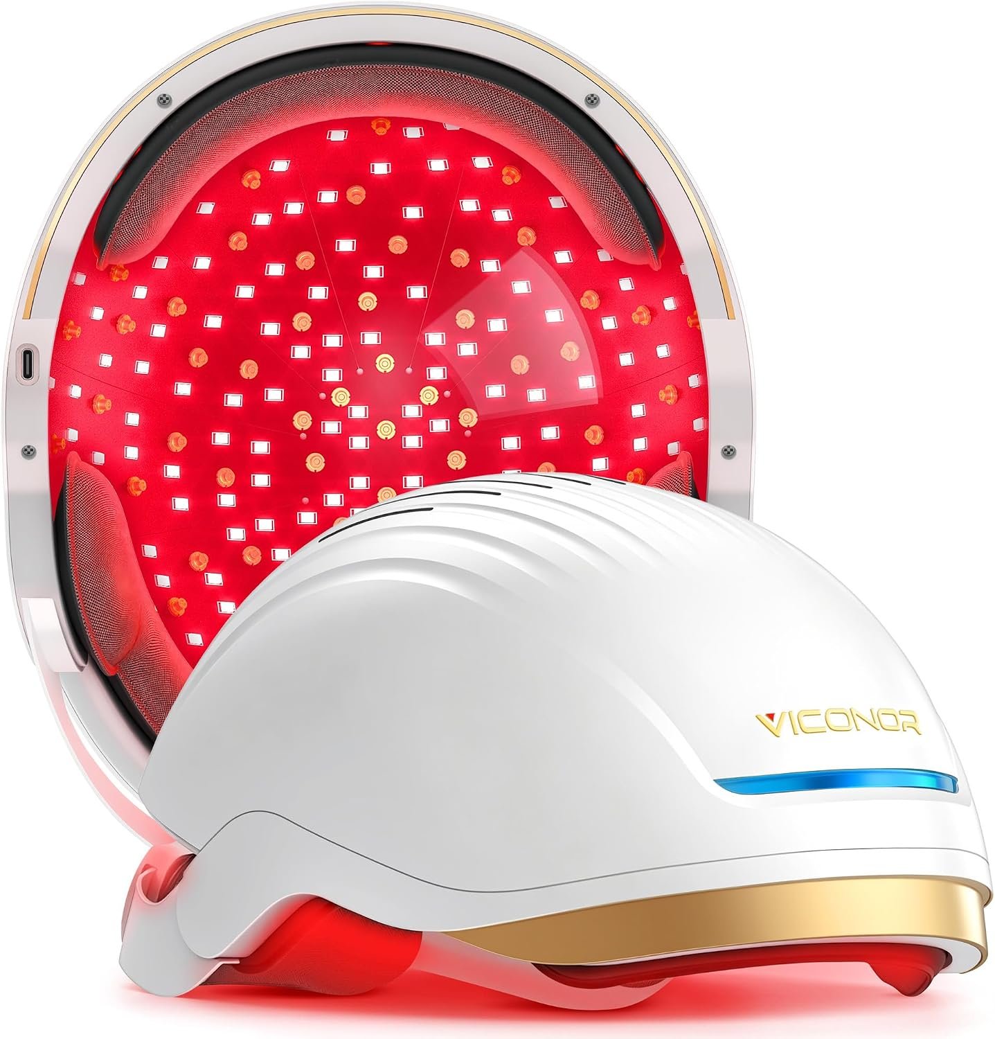 Hair Growth System: Red Light Therapy for Hair Growth Laser Cap – FDA Cleared Laser Therapy Device; Low Level Laser Therapy (LLLT) Device for Home Use, Hands-Free Portable Design