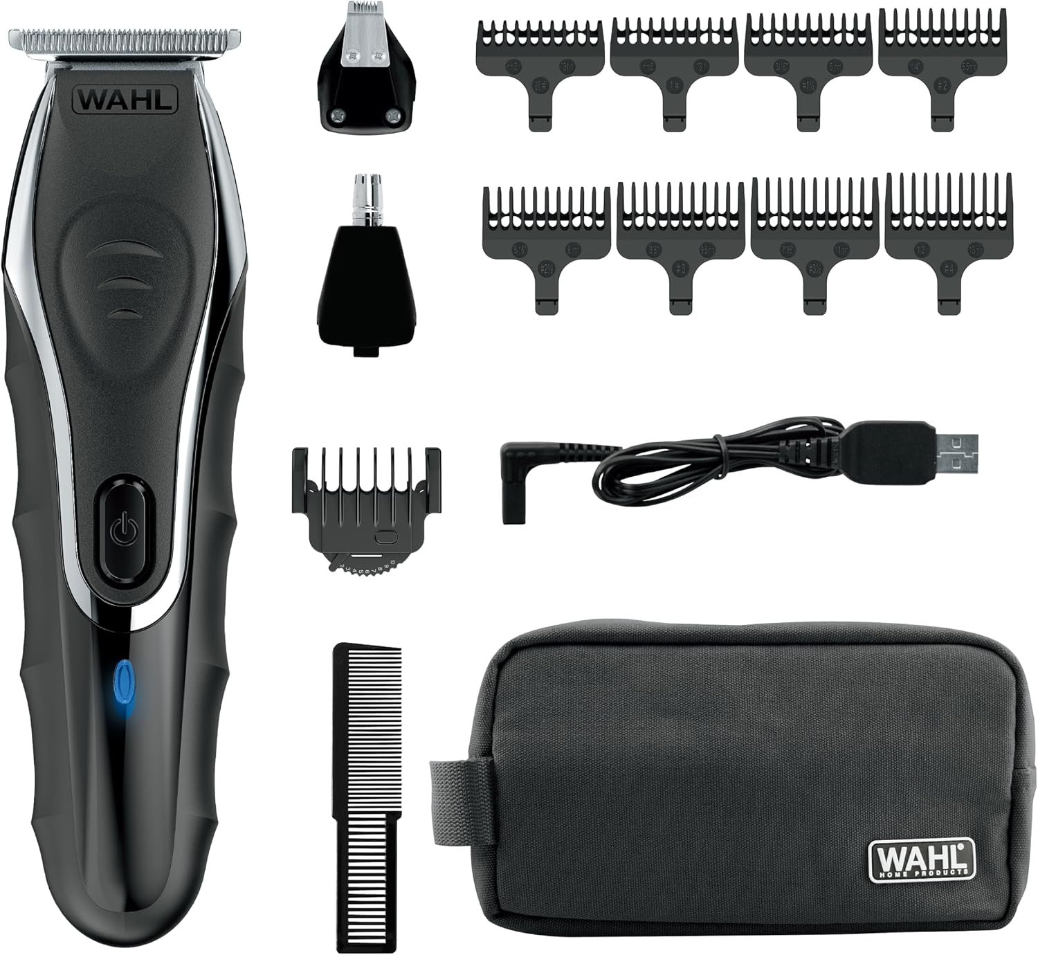 Wahl Aqua Blade Wet/Dry Rechargeable Lithium-Ion Beard Trimmer for Men