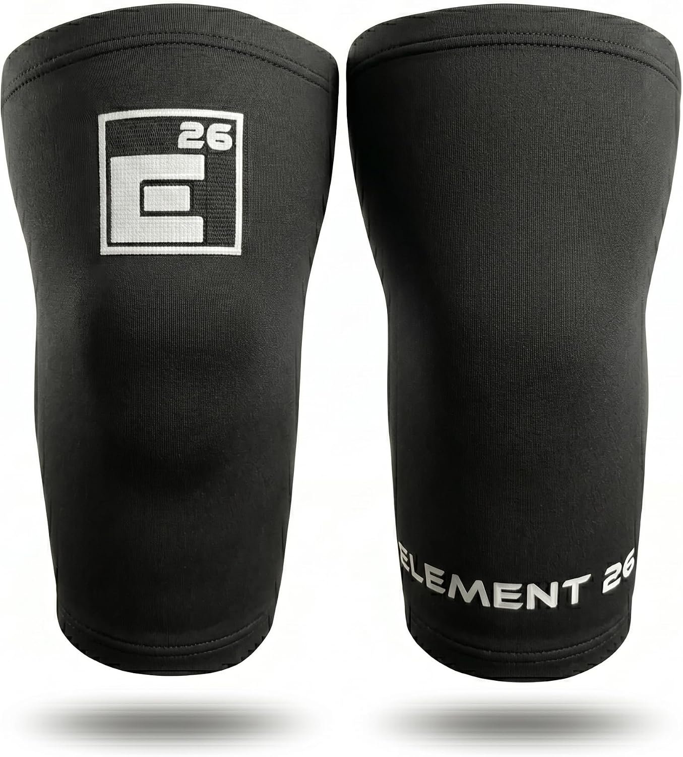 Element 26 Agility Knee Compression Sleeve – 1 Pair (3mm) Compression Knee Sleeve – Knee Support for Working Out – Running & Weight Lifting Knee Sleeves | For Men & Women (Large, Black)