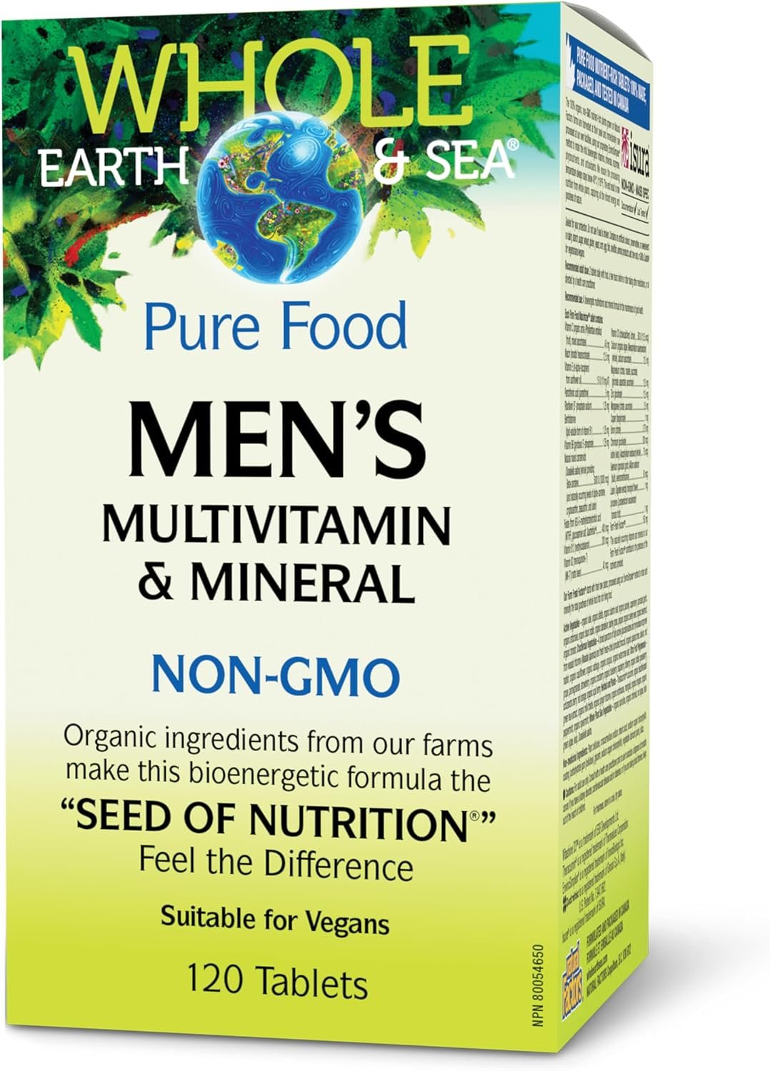 Whole Earth & Sea Men’s Multivitamin & Mineral, 120 Vegan Tablets
