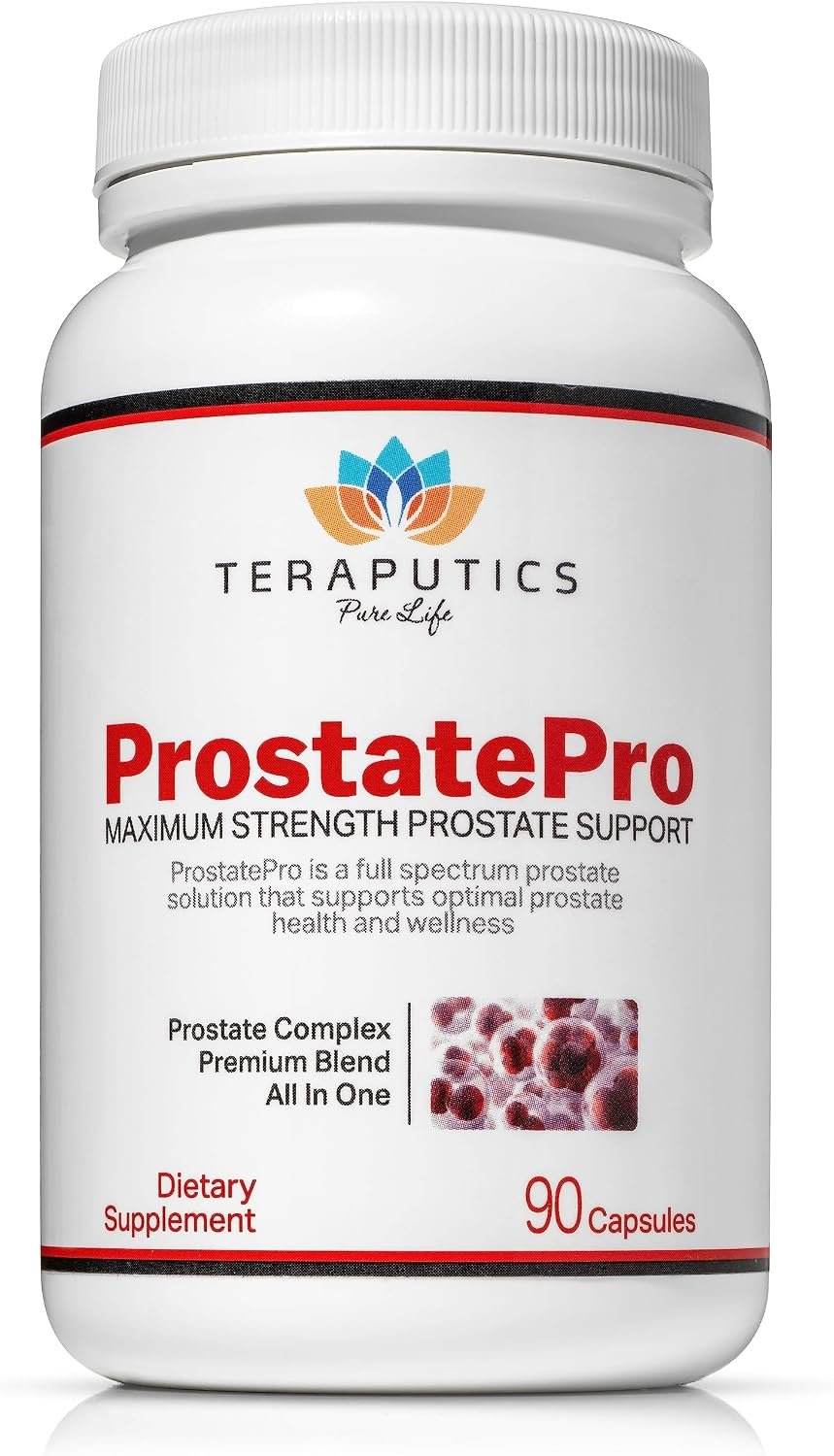 ProstatePro – 33 Herbs Saw Palmetto Prostate Health Supplements For Men | Reduce Urination | Hair Growth w/ DHT Blocker | Beta Sitosterol, Pygeum and Saw Palmetto for Men Prostate Support, 90 Capsules