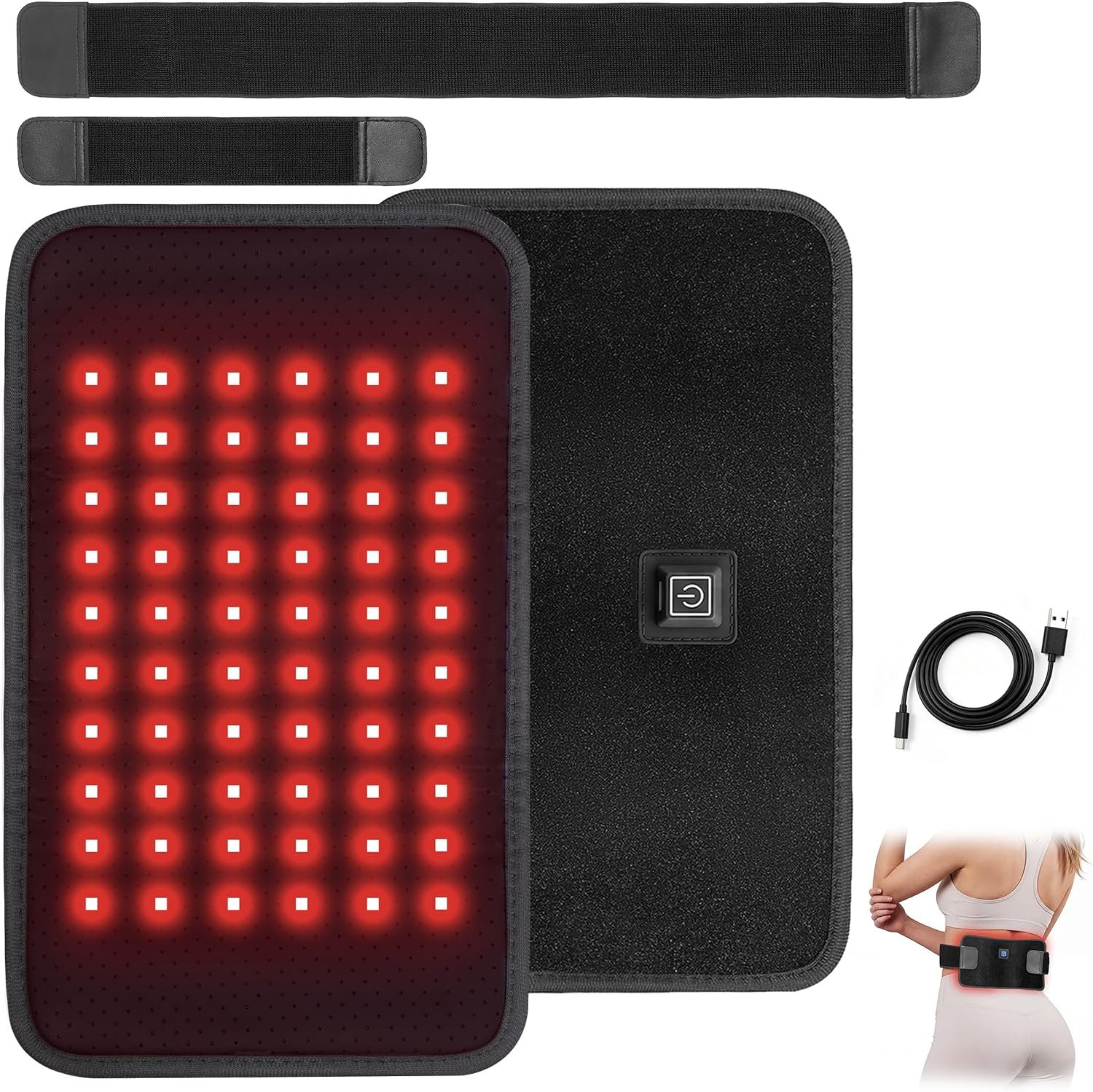 Red Light Therapy for Body, 5 Light Modes, 11.8″*7.08″ Large Area