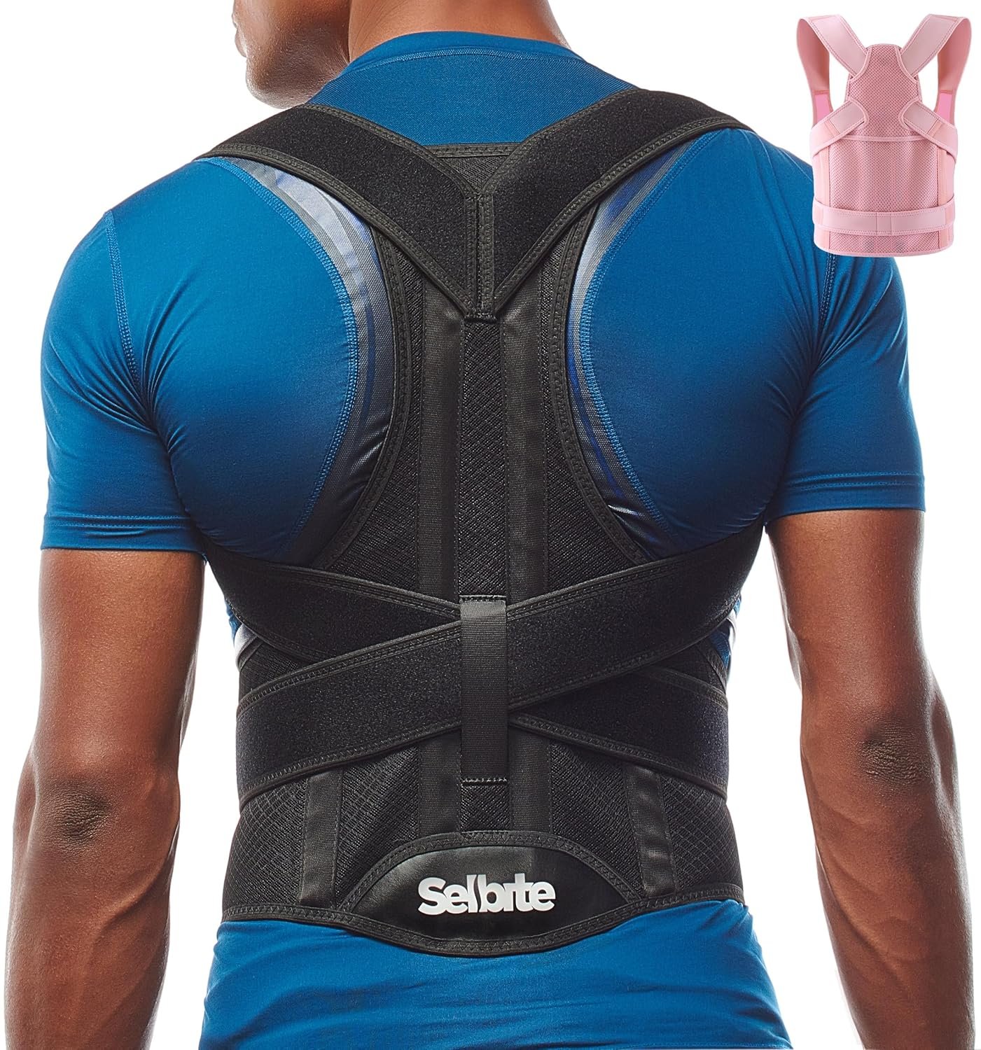 Selbite Posture Corrector for Men and Women, Full Back Support Brace